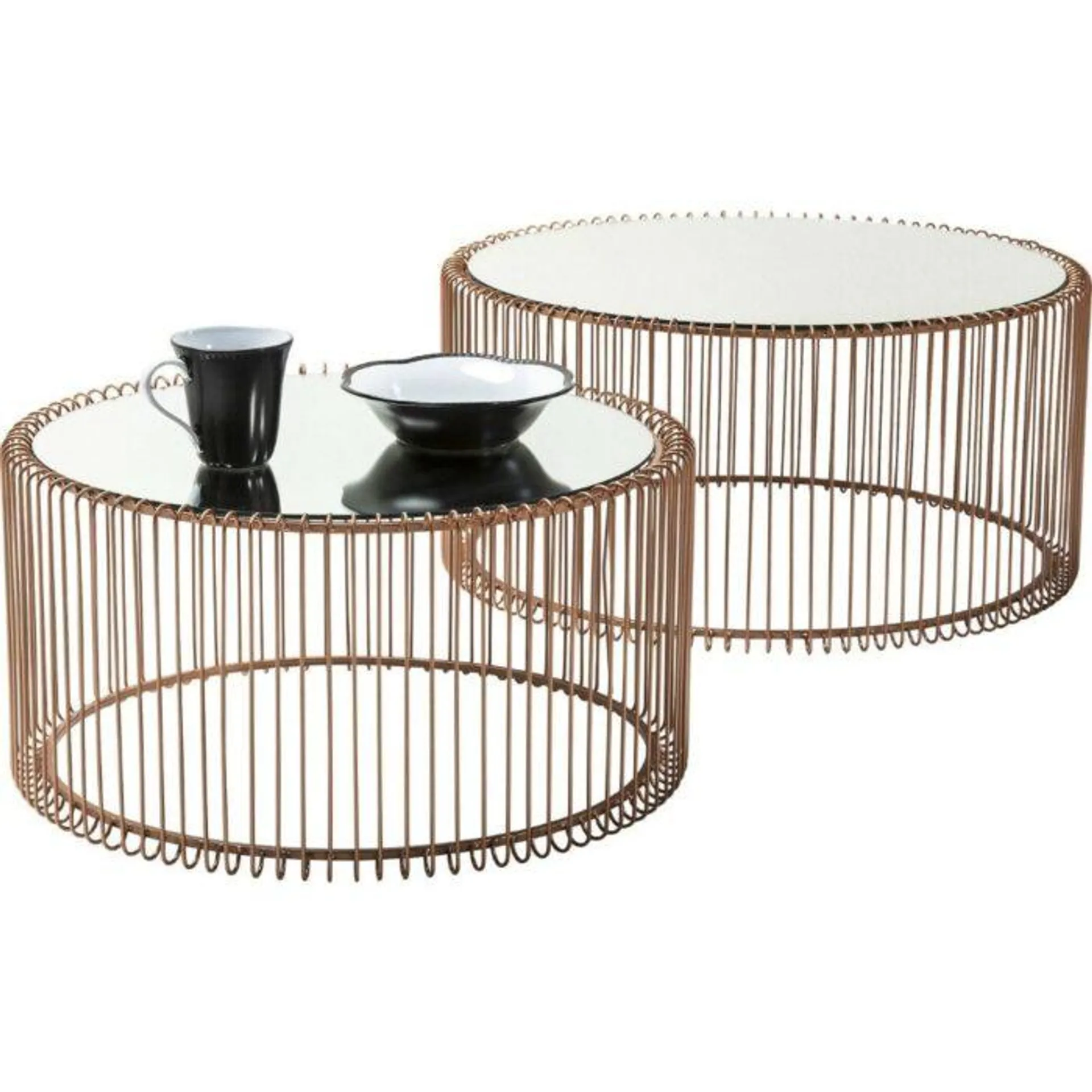 cosyhome living Couchtisch 2er Set Kupfer