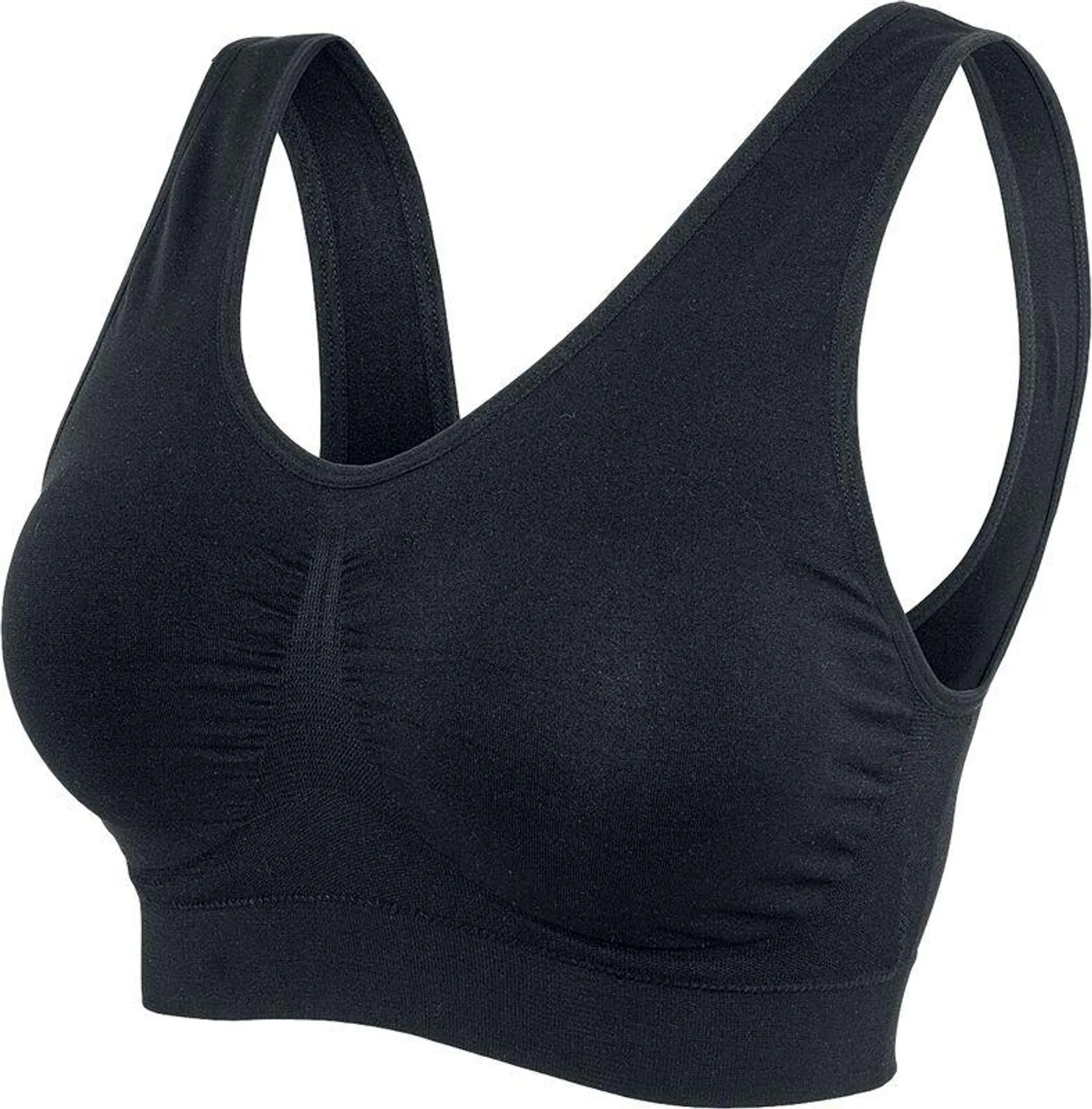 "Ladies Pads Sport Bra" BH schwarz von Urban Classics