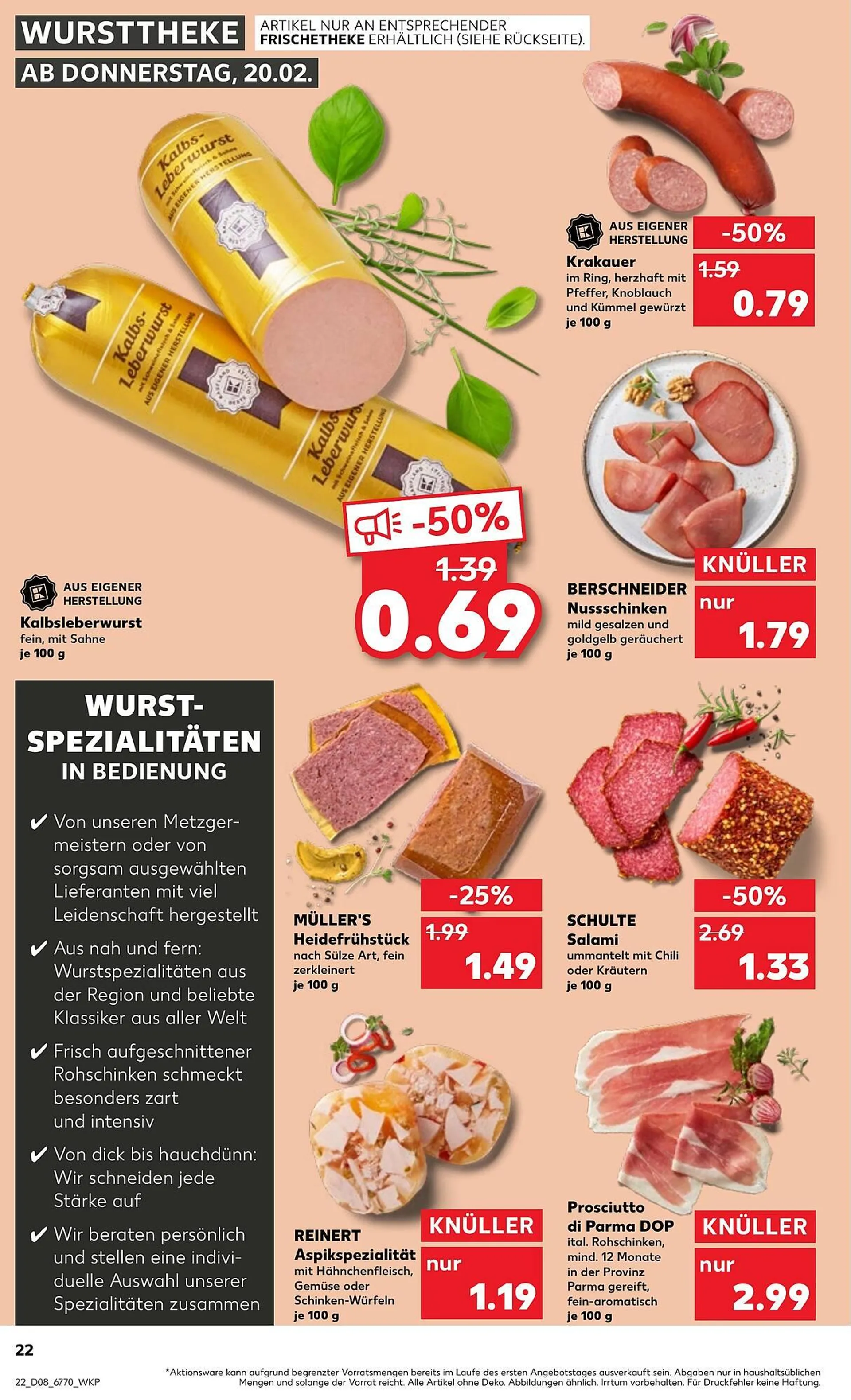 Kaufland Prospekt von 20. Februar bis 26. Februar 2025 - Prospekt seite 22