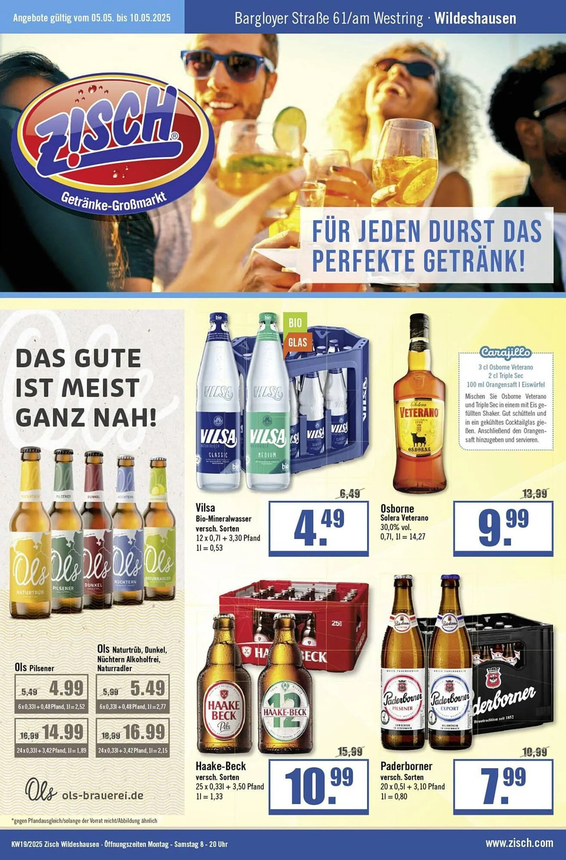 Zisch Prospekt von 5. Mai bis 10. Mai 2025 - Prospekt seite 1