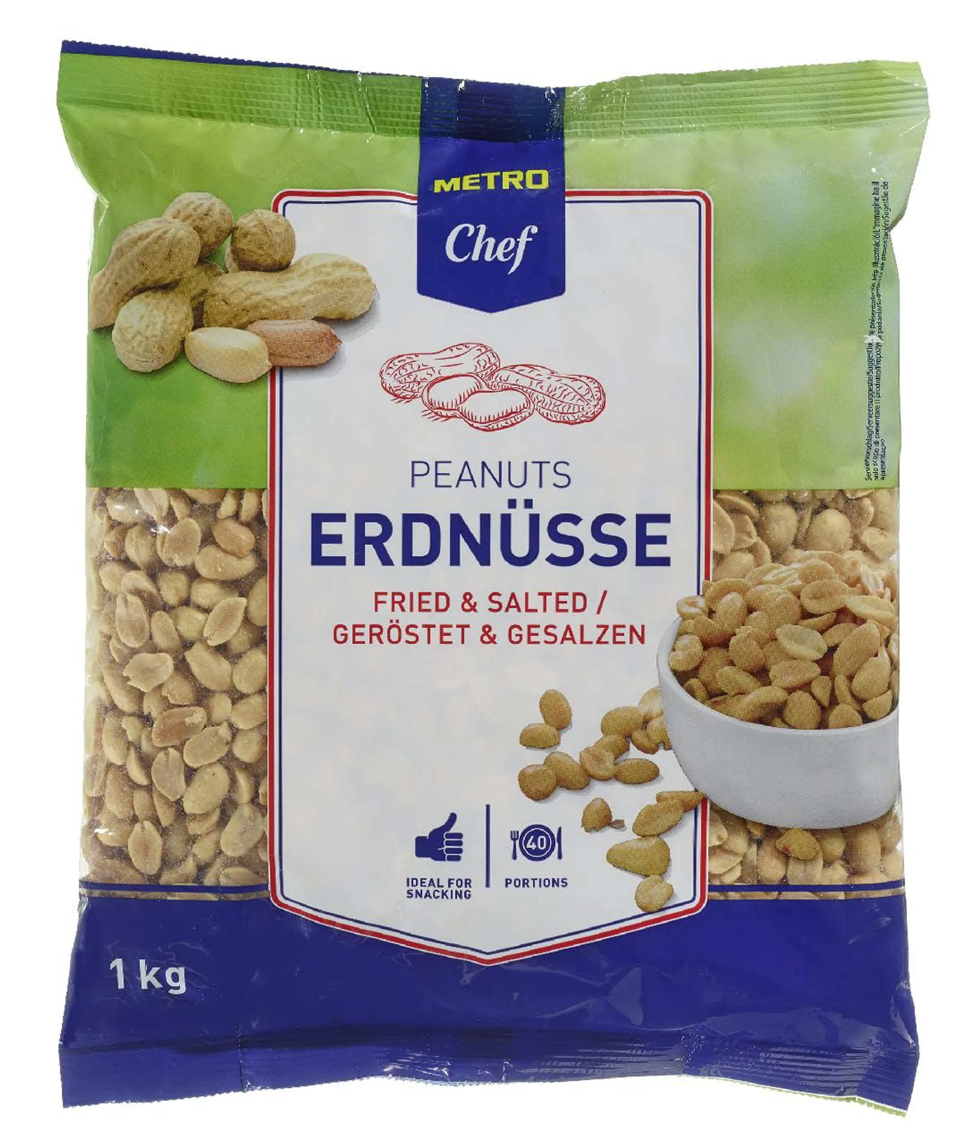 Metro Chef Erdnüsse Geröstet & Gesalzen (1 kg)