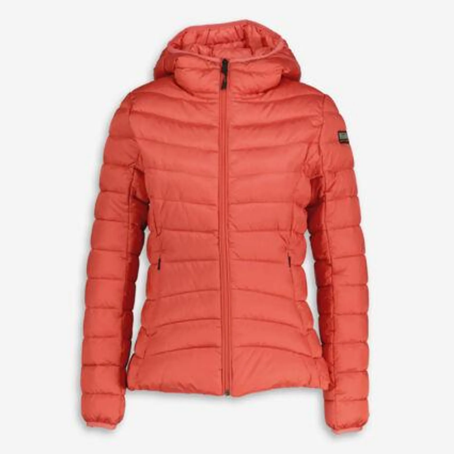 Rote Aerons H W 2 Pufferjacke mit Kapuze