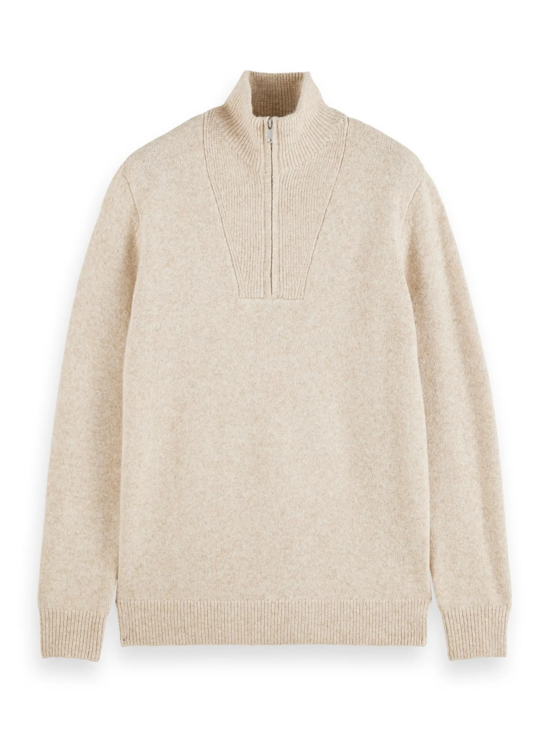 Classic half zip pullover contains, Beached Melange