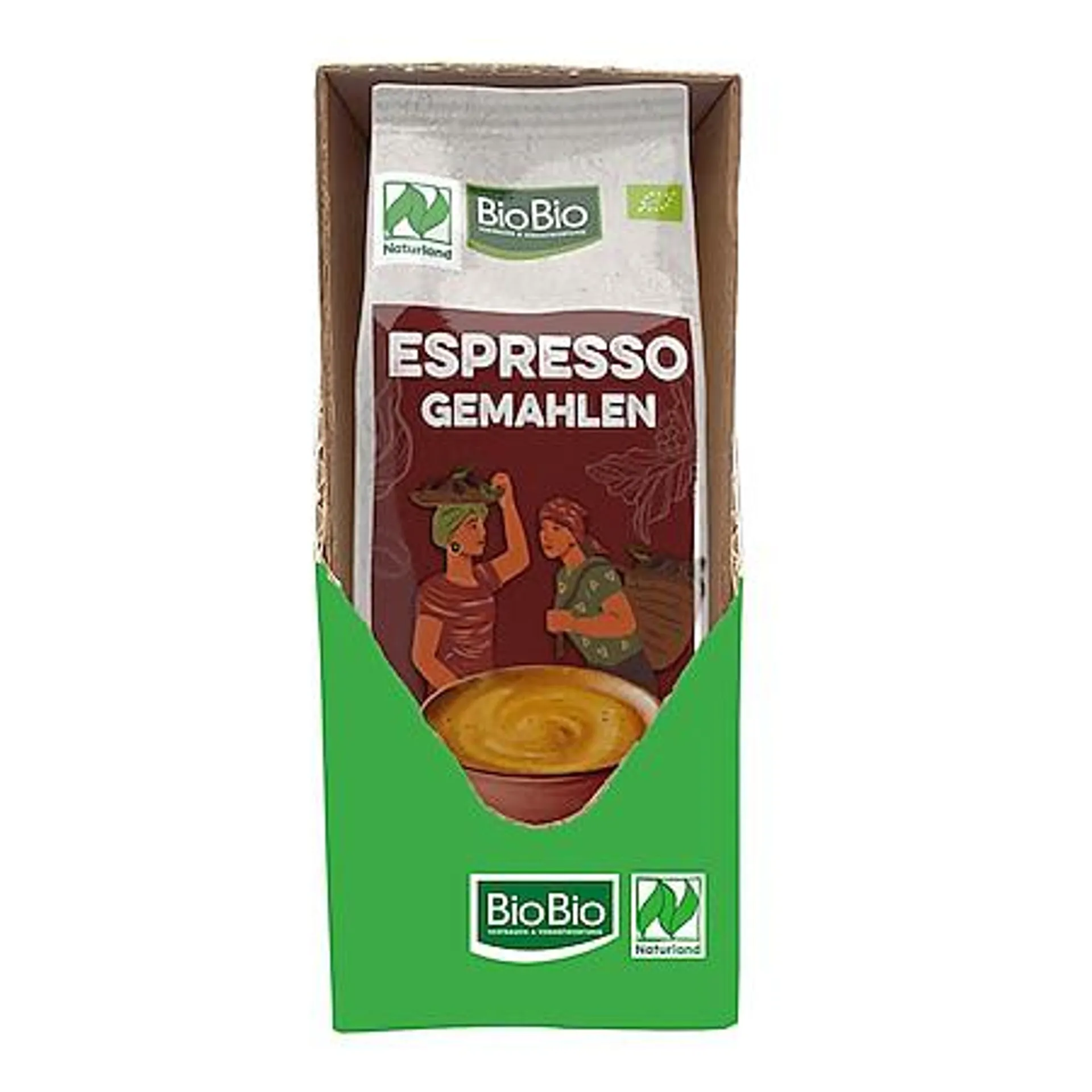 Minges BioBio Espresso gemahlen 250 g, 7er Pack