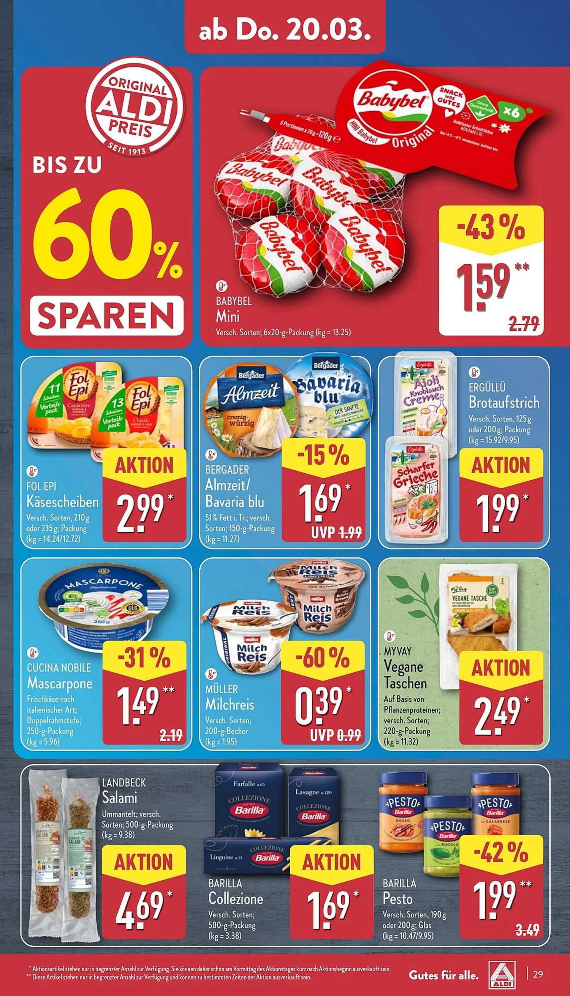 Aldi Nord Prospekt von 17. März bis 22. März 2025 - Prospekt seite 29