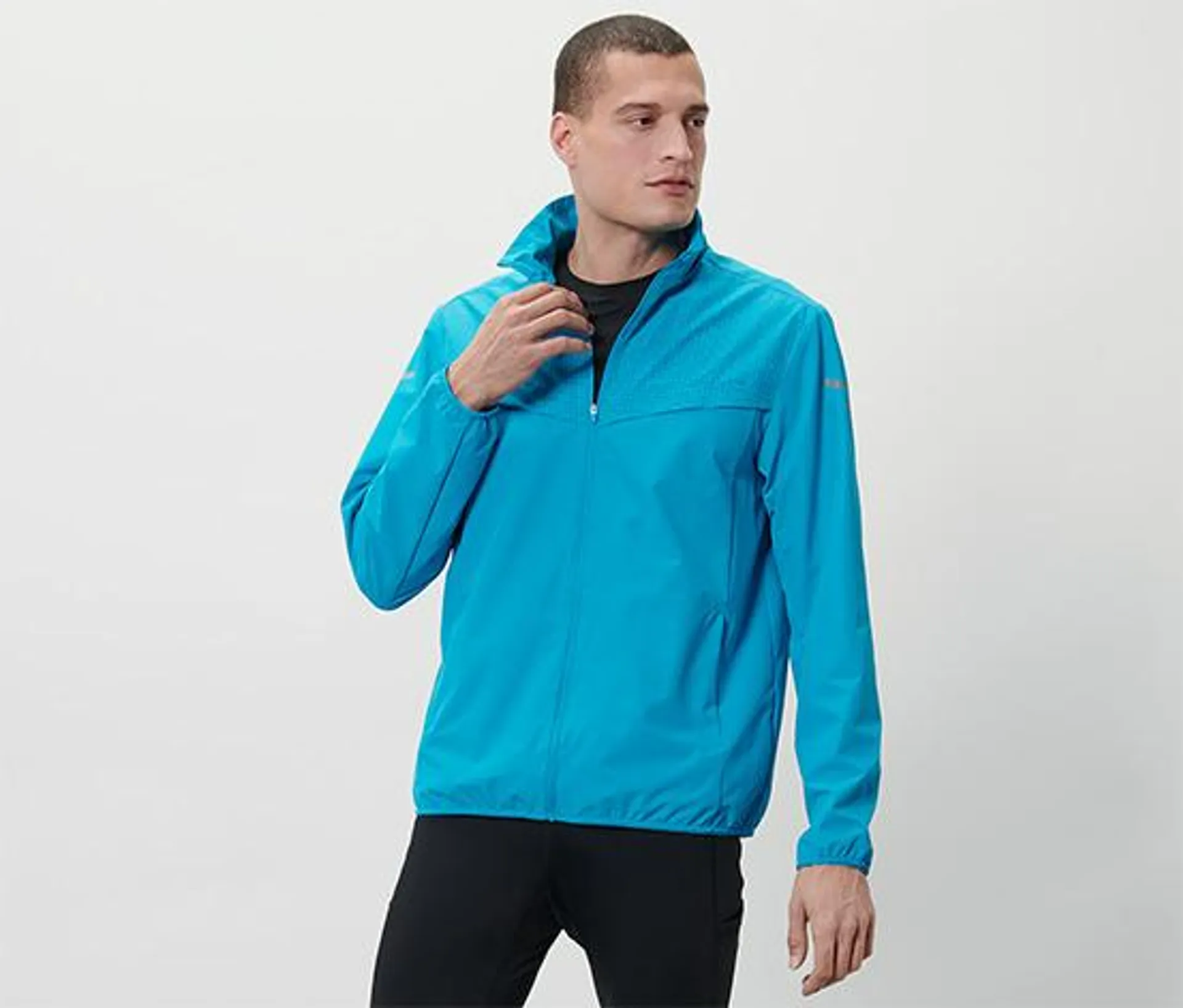 Windprotection-Jacke, neonblau