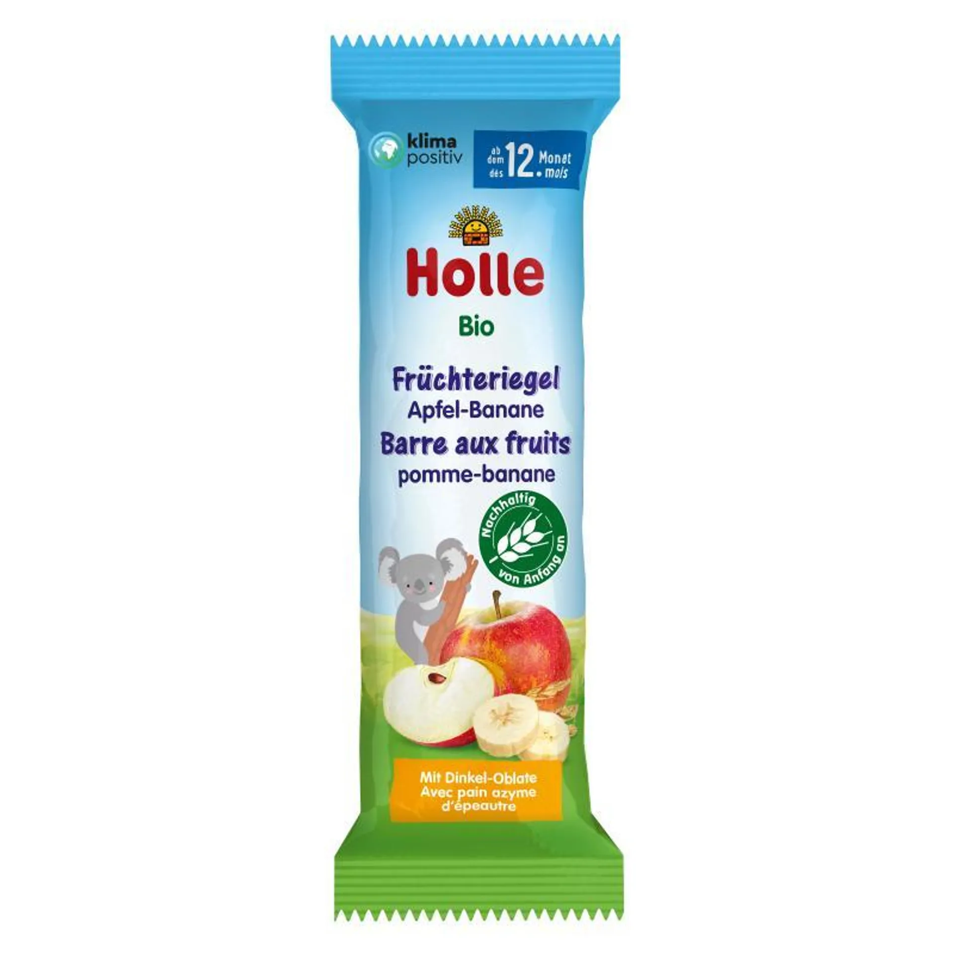 Holle Früchteriegel Apfel-Banane 25g