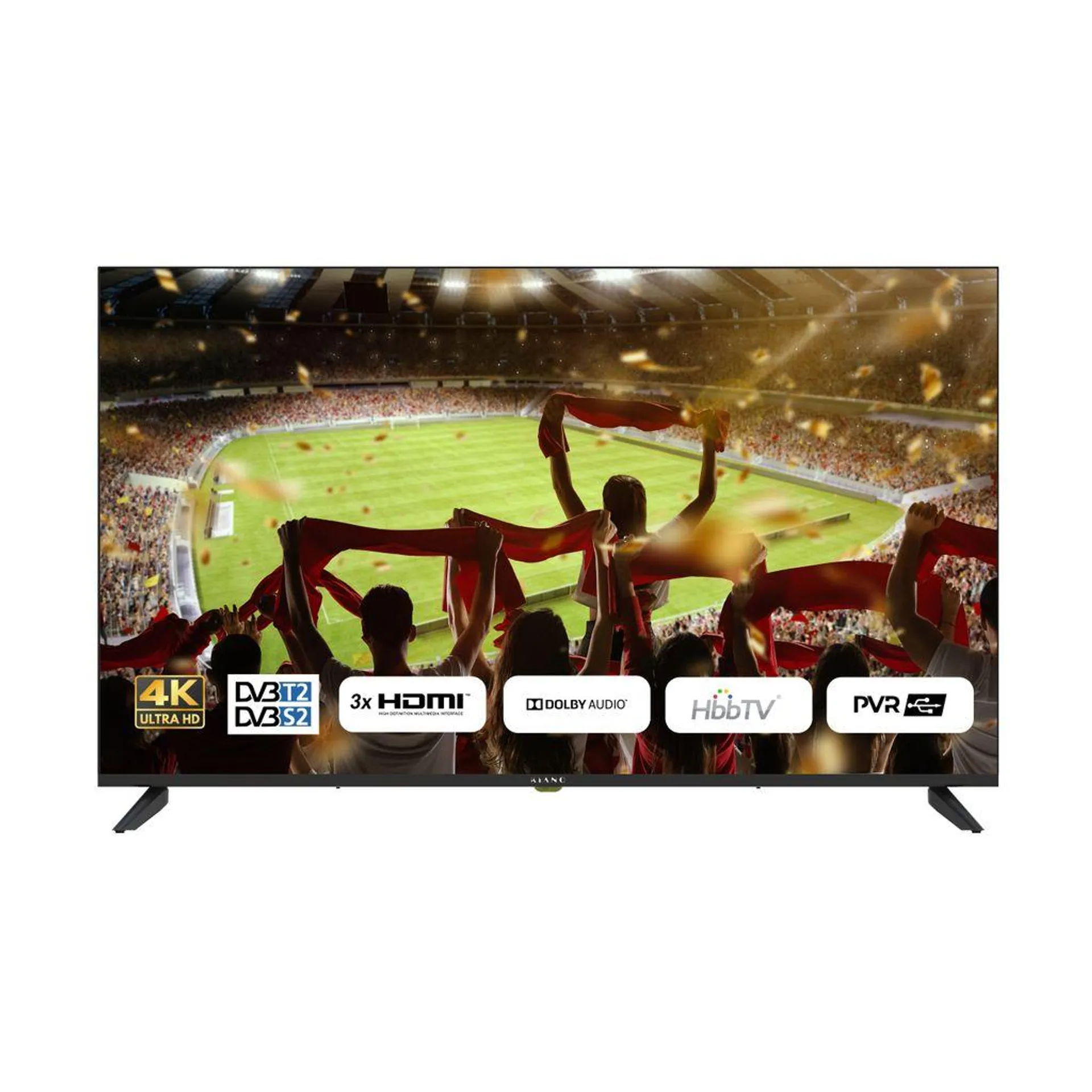 Fernseher Kiano Elegance TV 43 Zoll | DLED UHD 3840x2160 | 109cm | Smart TV ANDROID 11, WiFi, HDR10, Dolby Audio, Dolby Digital Plus