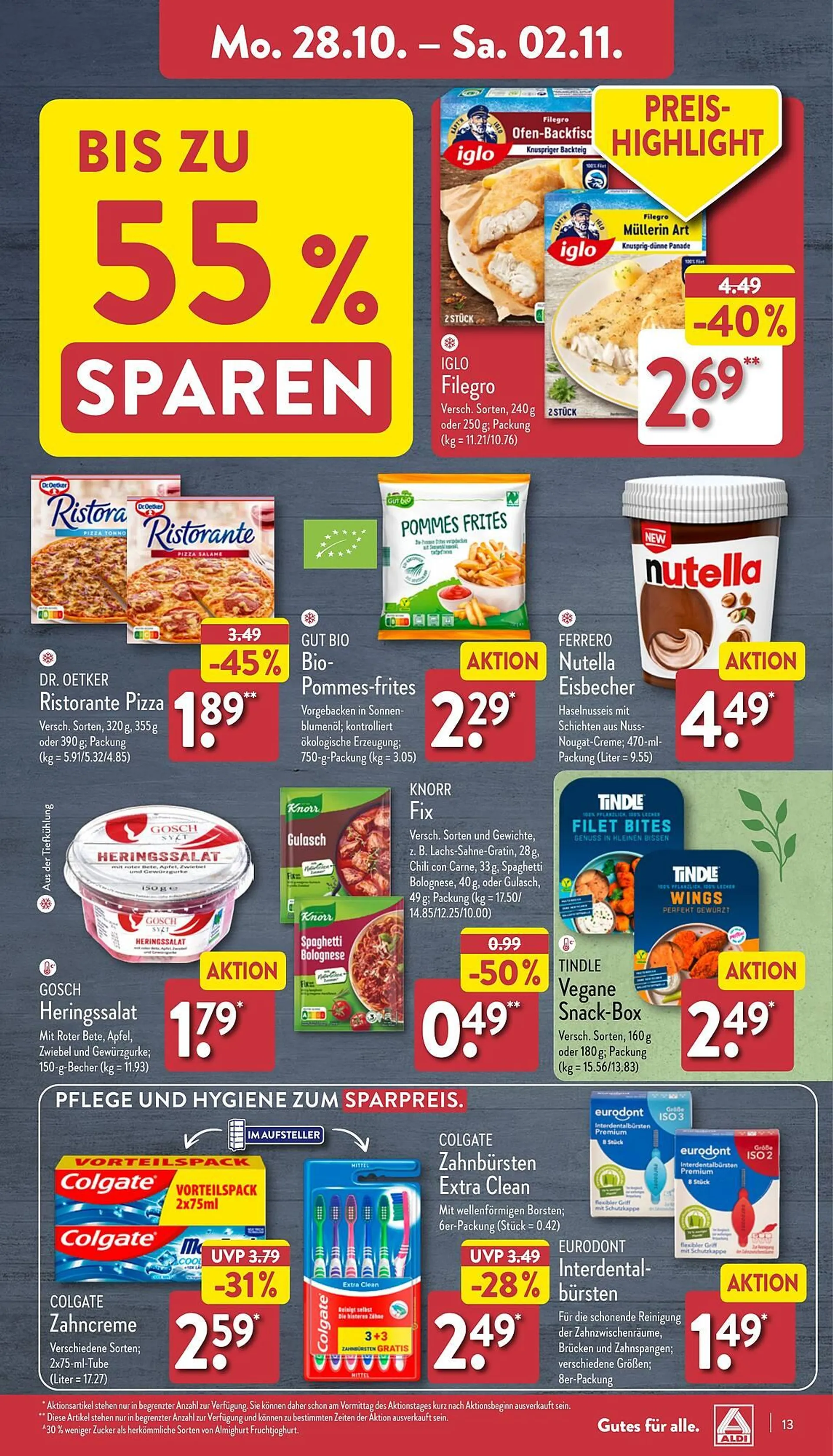 Aldi Nord Prospekt von 28. Oktober bis 2. November 2024 - Prospekt seite 13