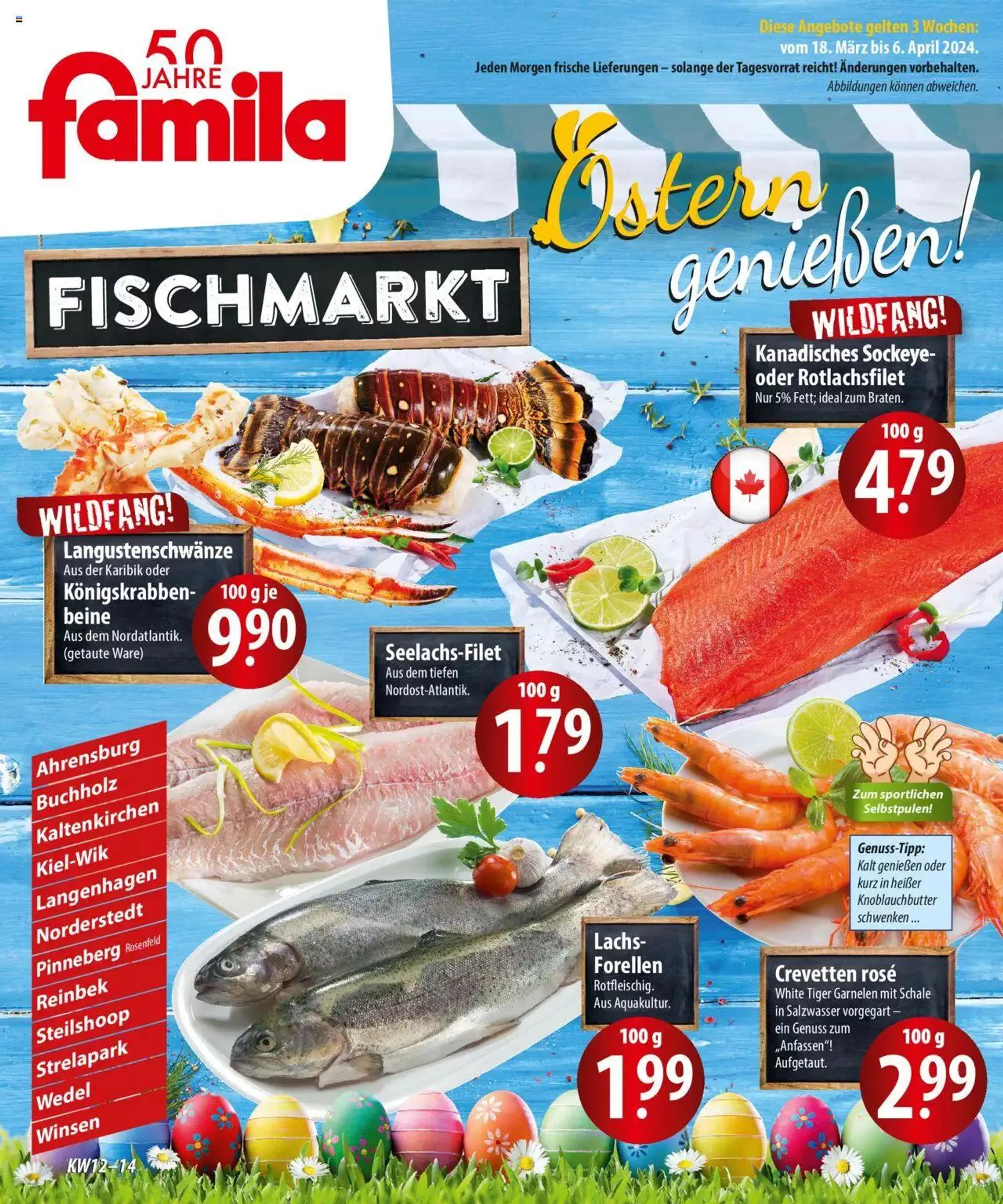 Famila Fisch-Frisch von 18. März bis 6. April 2024 - Prospekt seite 1
