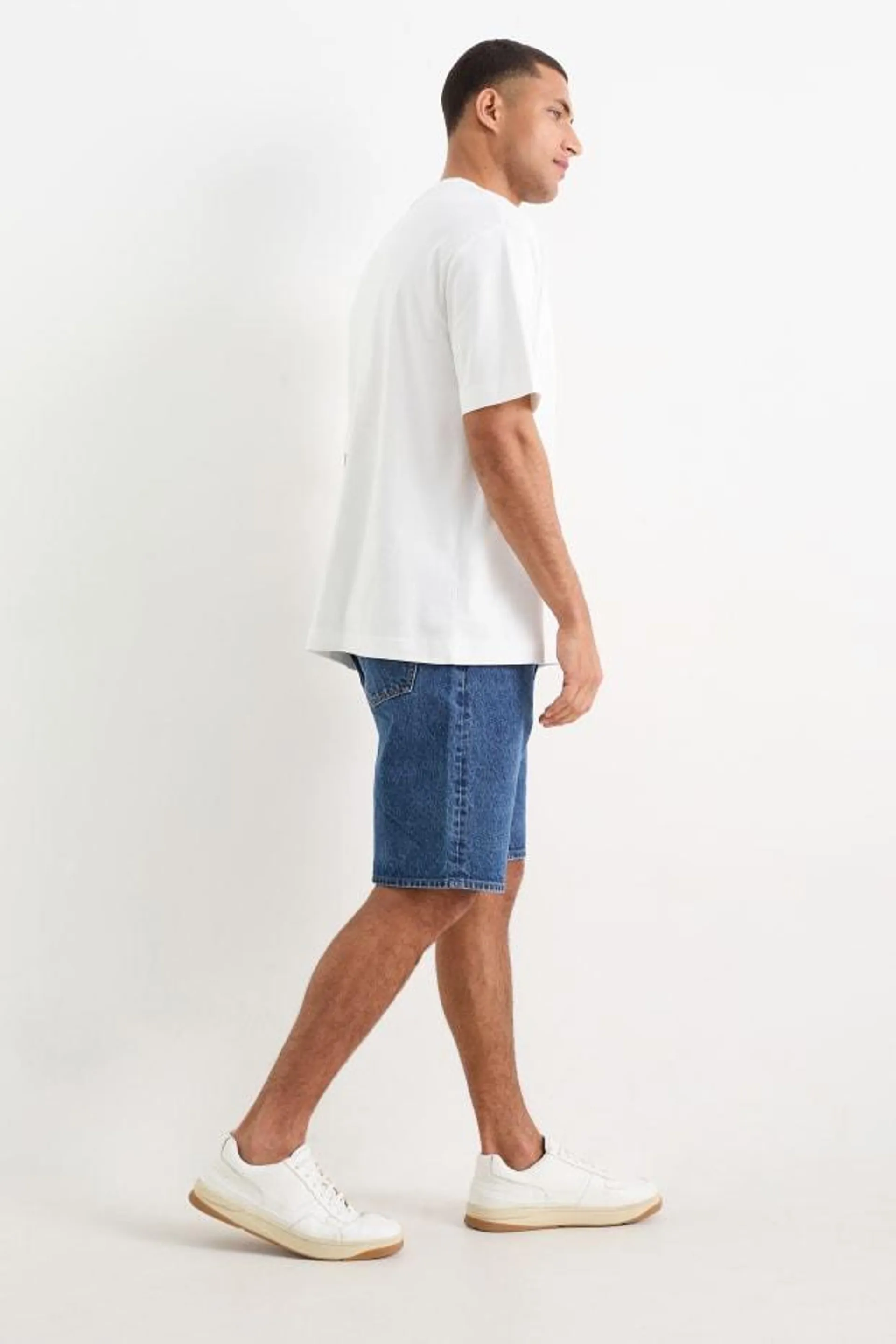 Denim Bermuda shorts