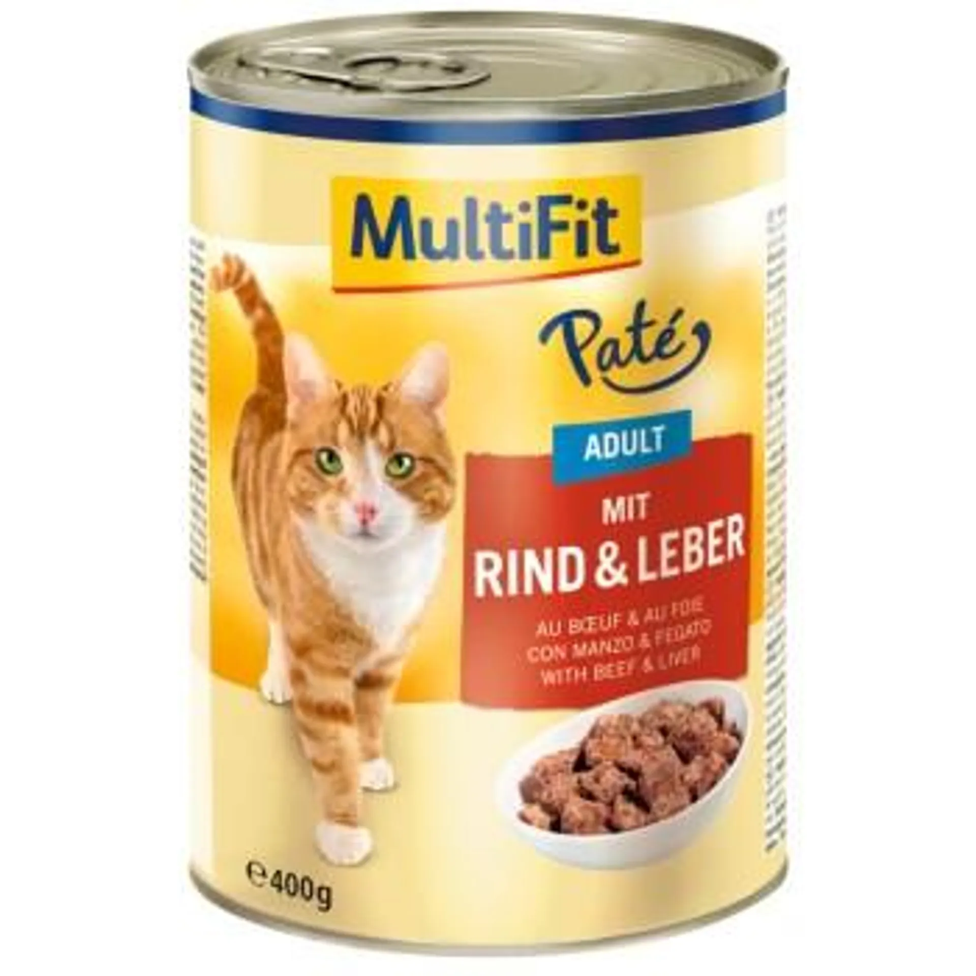 MultiFit Adult Paté Rind & Leber 6x400 g