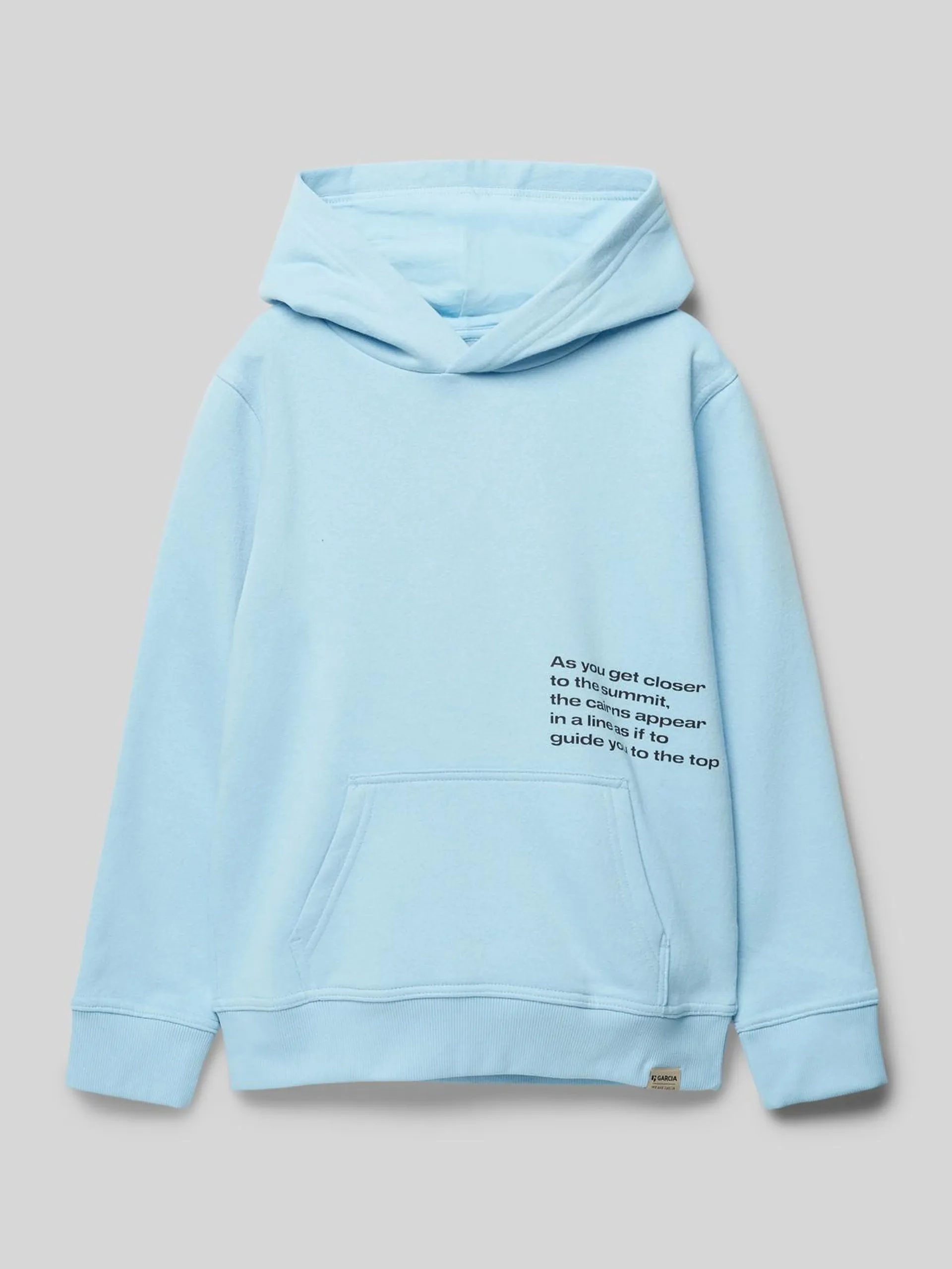 Hoodie mit Kapuze in bleu