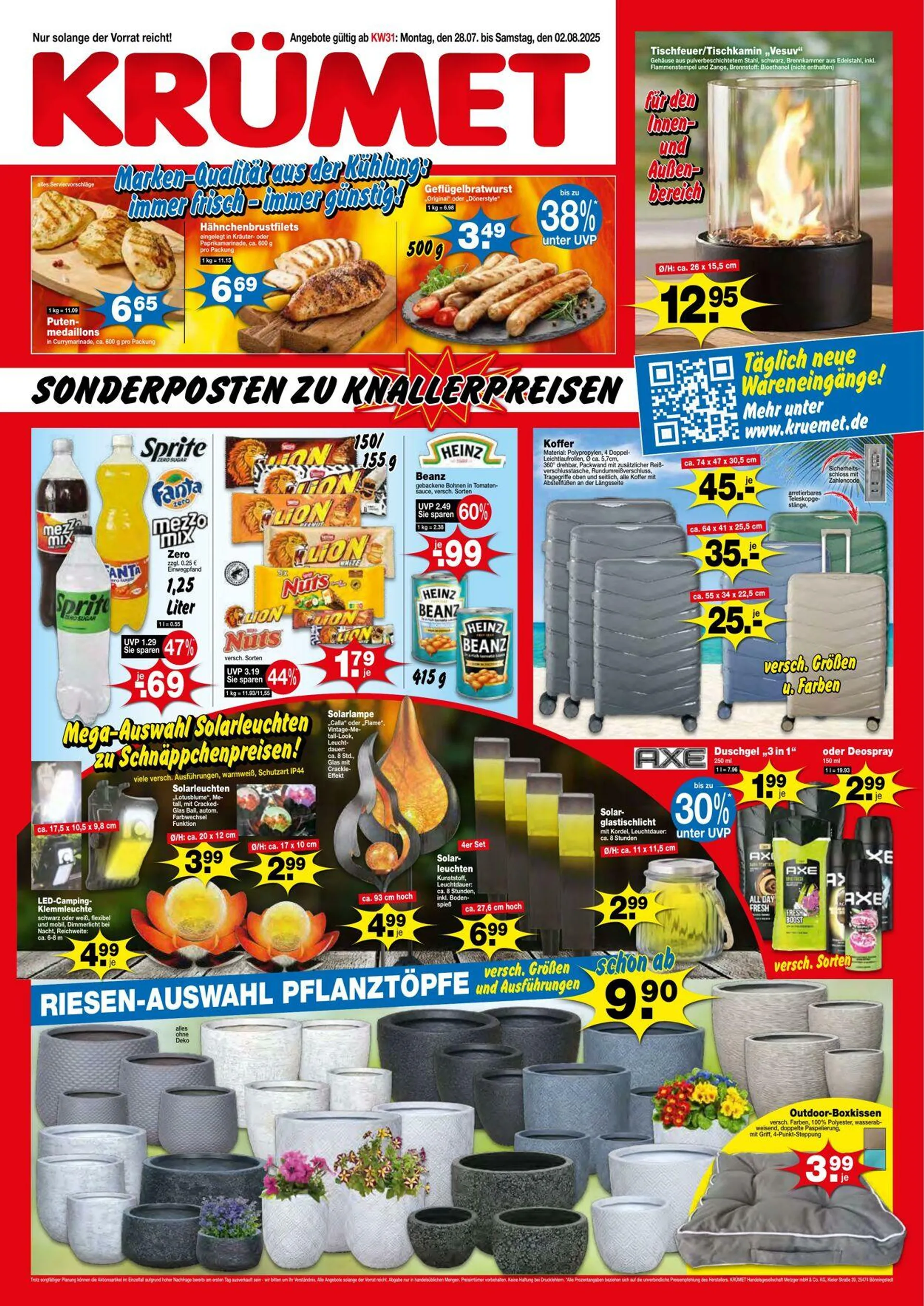 KRÜMET Aktueller Prospekt von 28. Juli bis 2. August 2025 - Prospekt seite 1