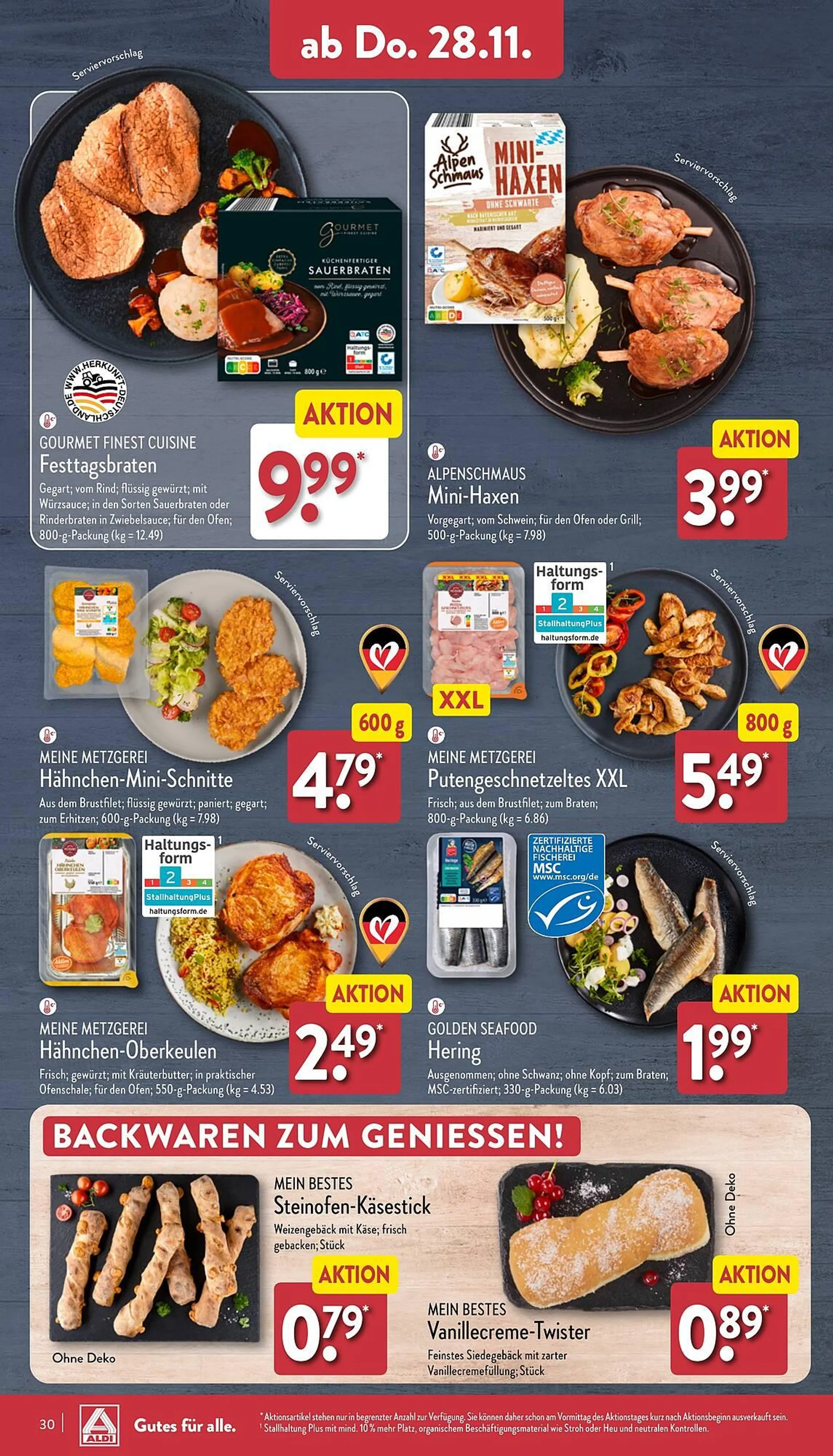 Aldi Nord Prospekt von 25. November bis 30. November 2024 - Prospekt seite 30