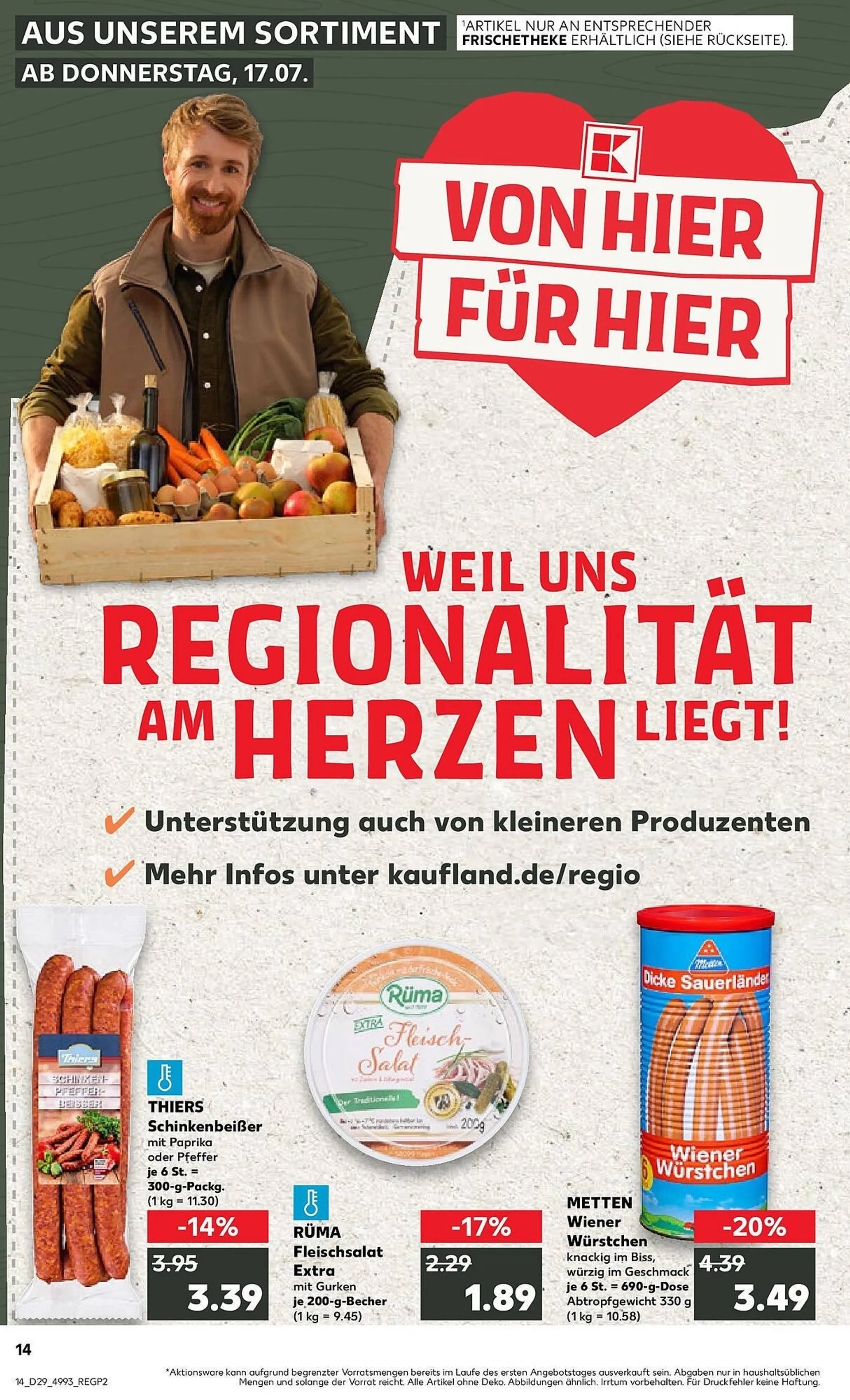 Kaufland Regio Prospekt von 16. Juli bis 23. Juli 2025 - Prospekt seite 1