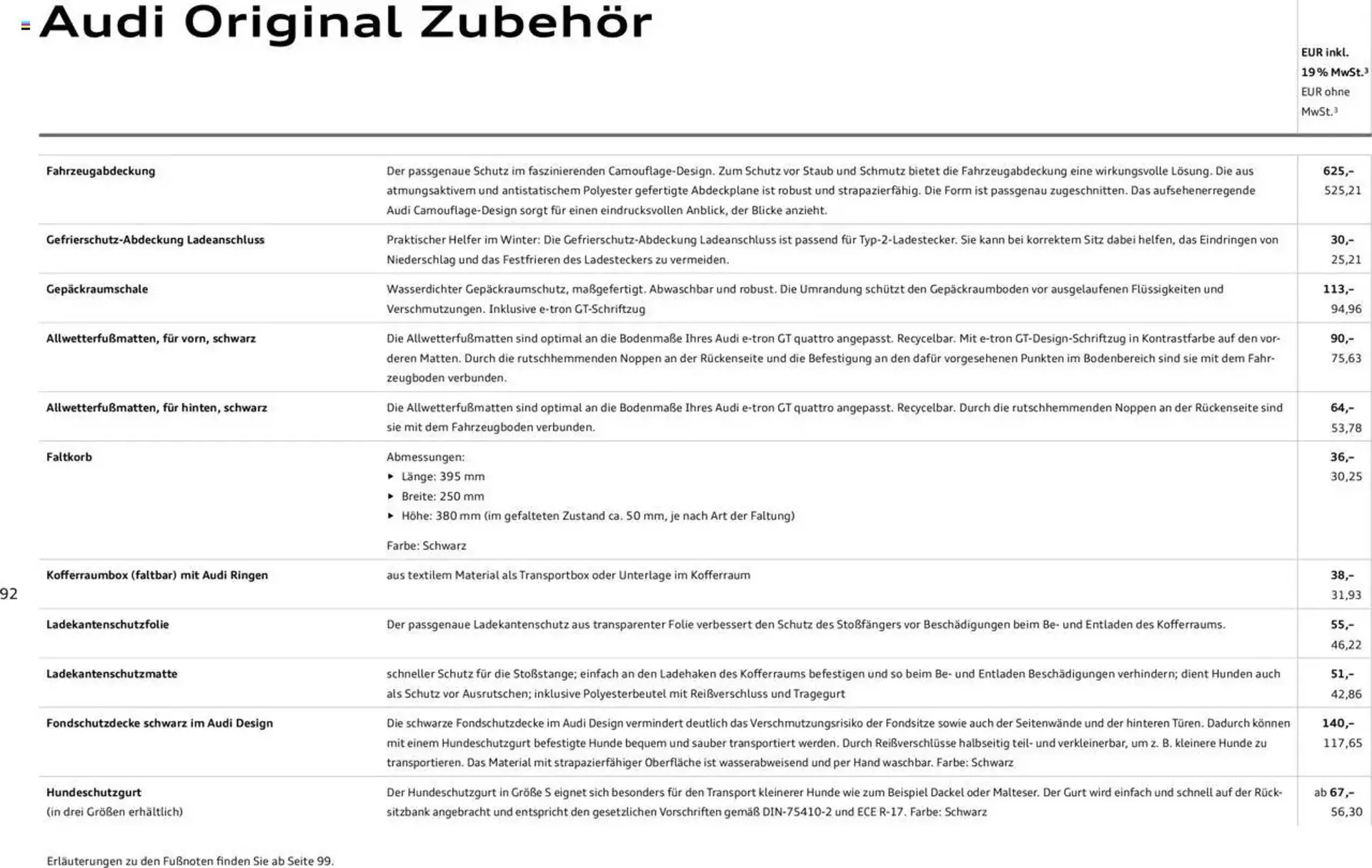 Audi Prospekt von 29. Januar bis 31. Dezember 2025 - Prospekt seite 92