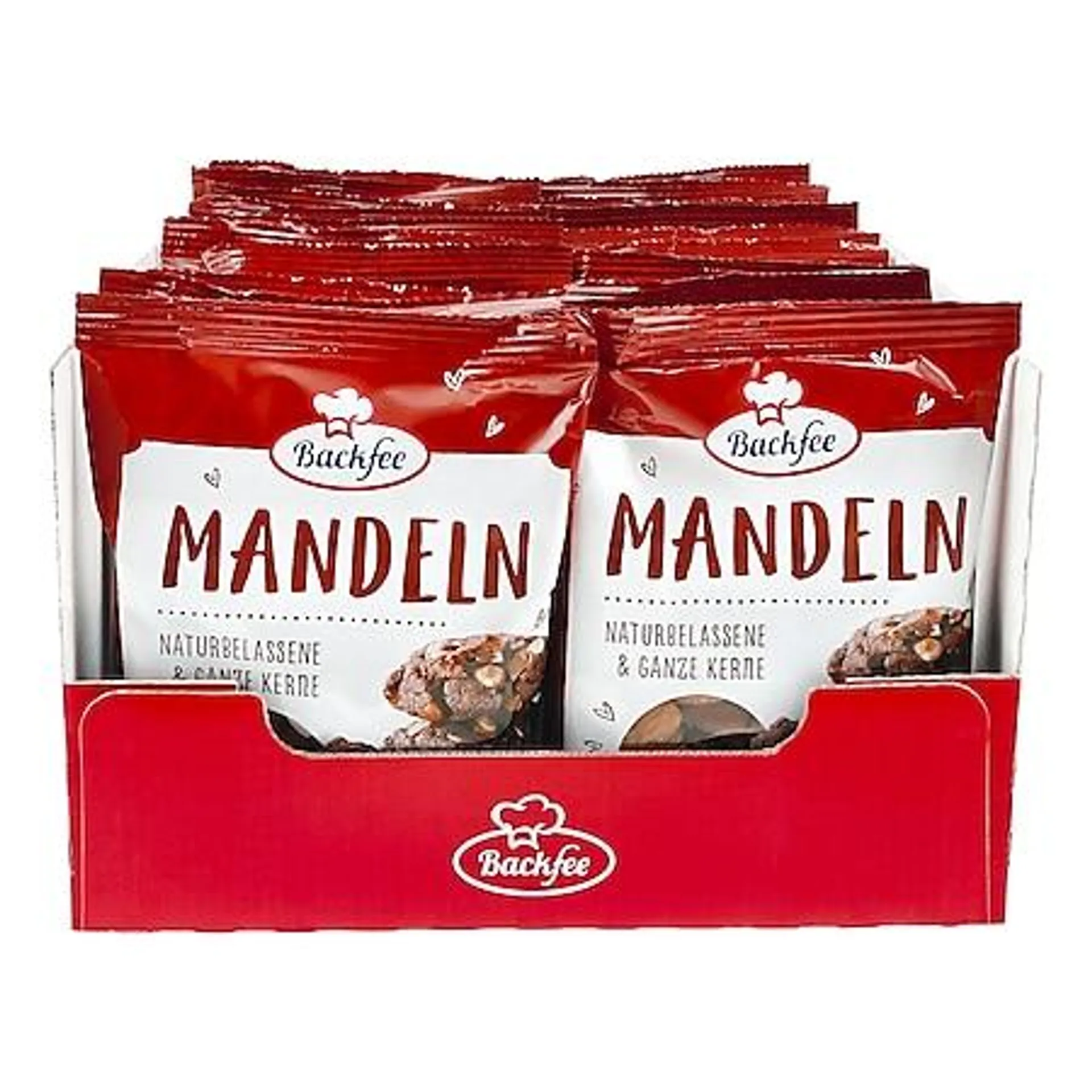 Backfee Mandeln ganz 200 g, 25er Pack