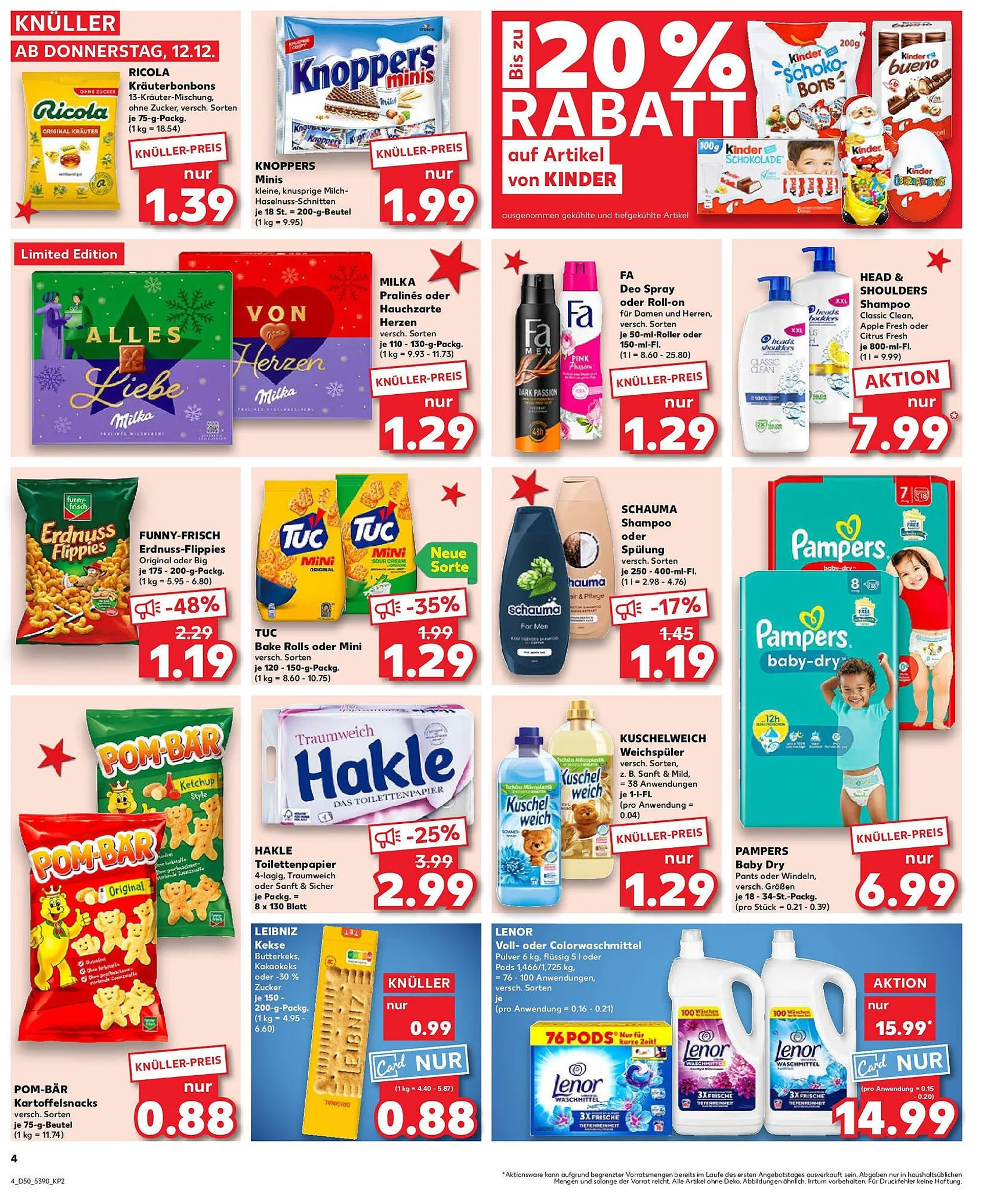 Kaufland Prospekt von 11. Dezember bis 18. Dezember 2024 - Prospekt seite 4