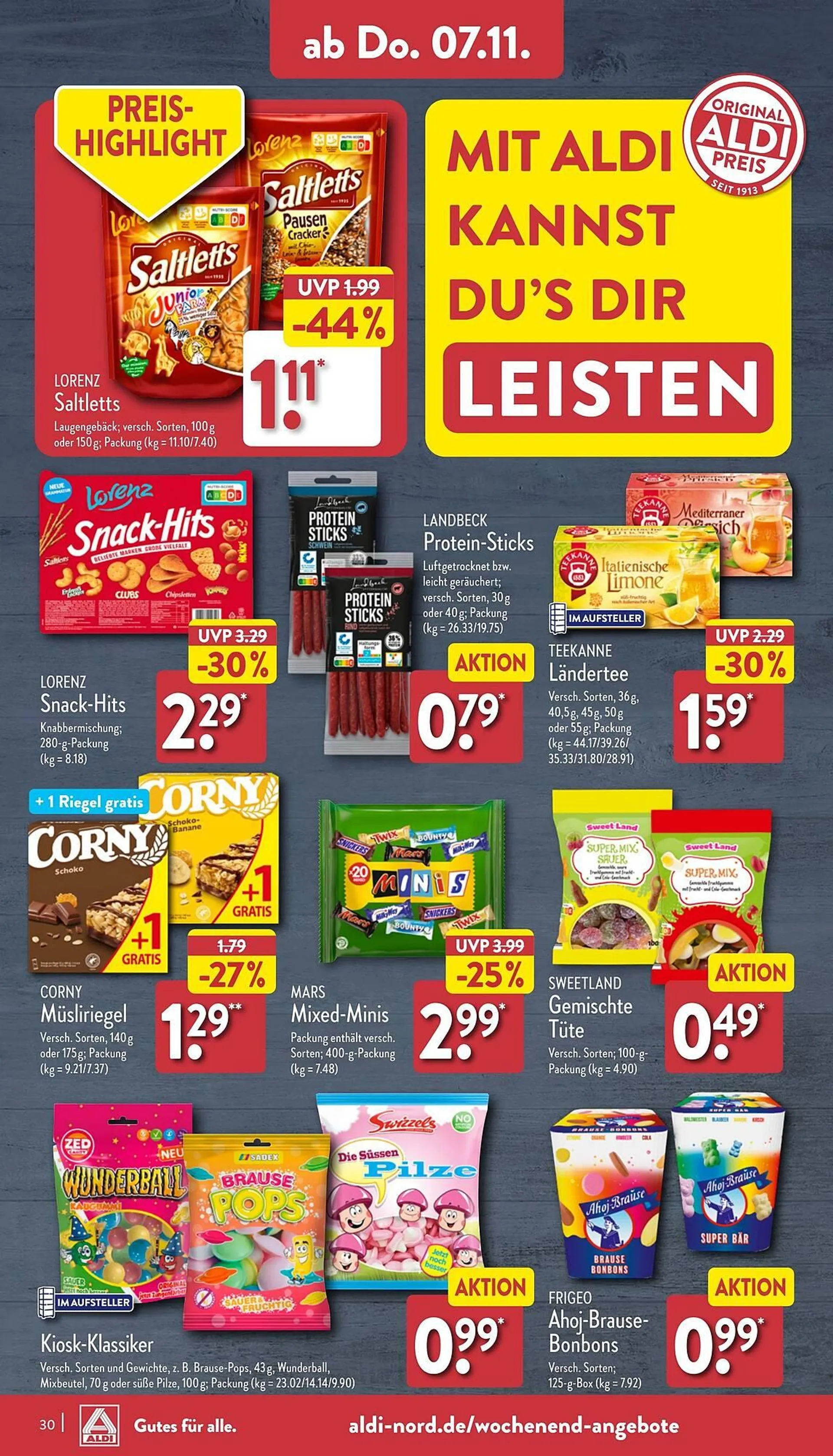 Aldi Nord Prospekt von 4. November bis 10. November 2024 - Prospekt seite 30