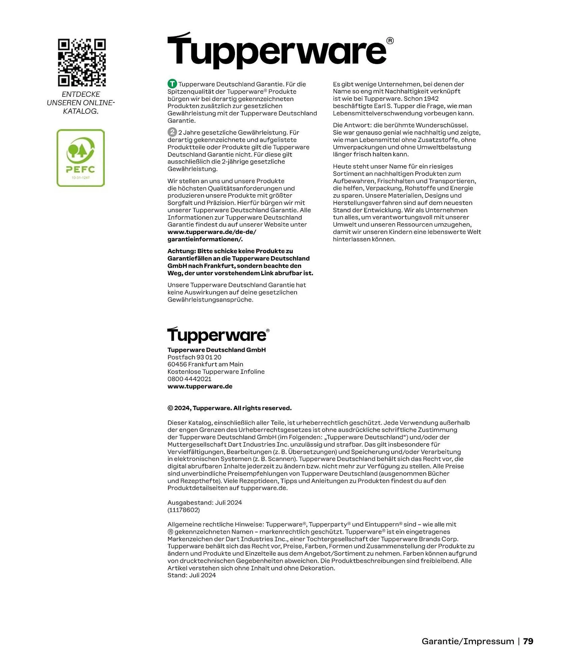 Tupperware Prospekt von 2. September bis 1. März 2025 - Prospekt seite 79