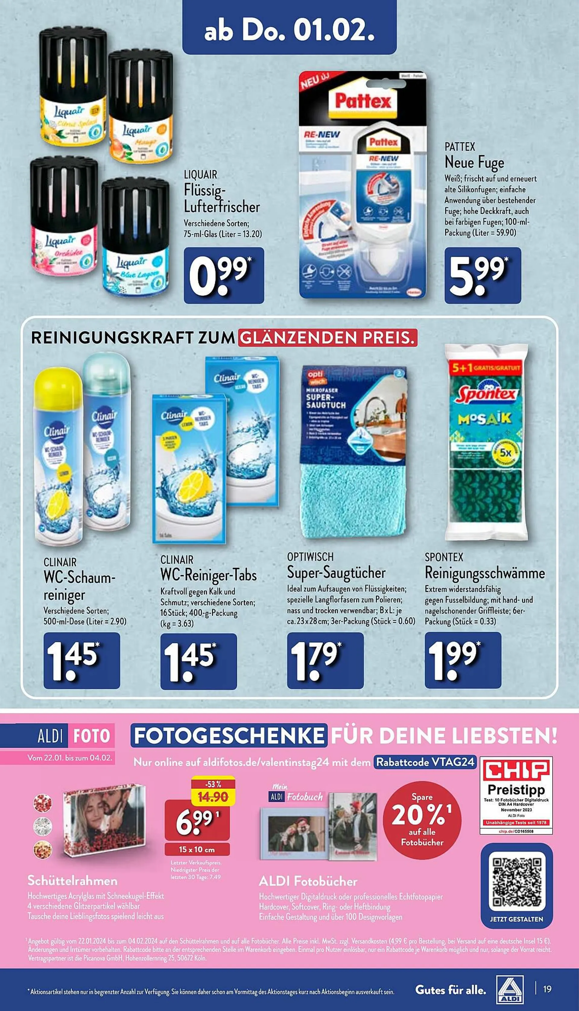 Aldi Nord Prospekt von 29. Januar bis 3. Februar 2024 - Prospekt seite 19