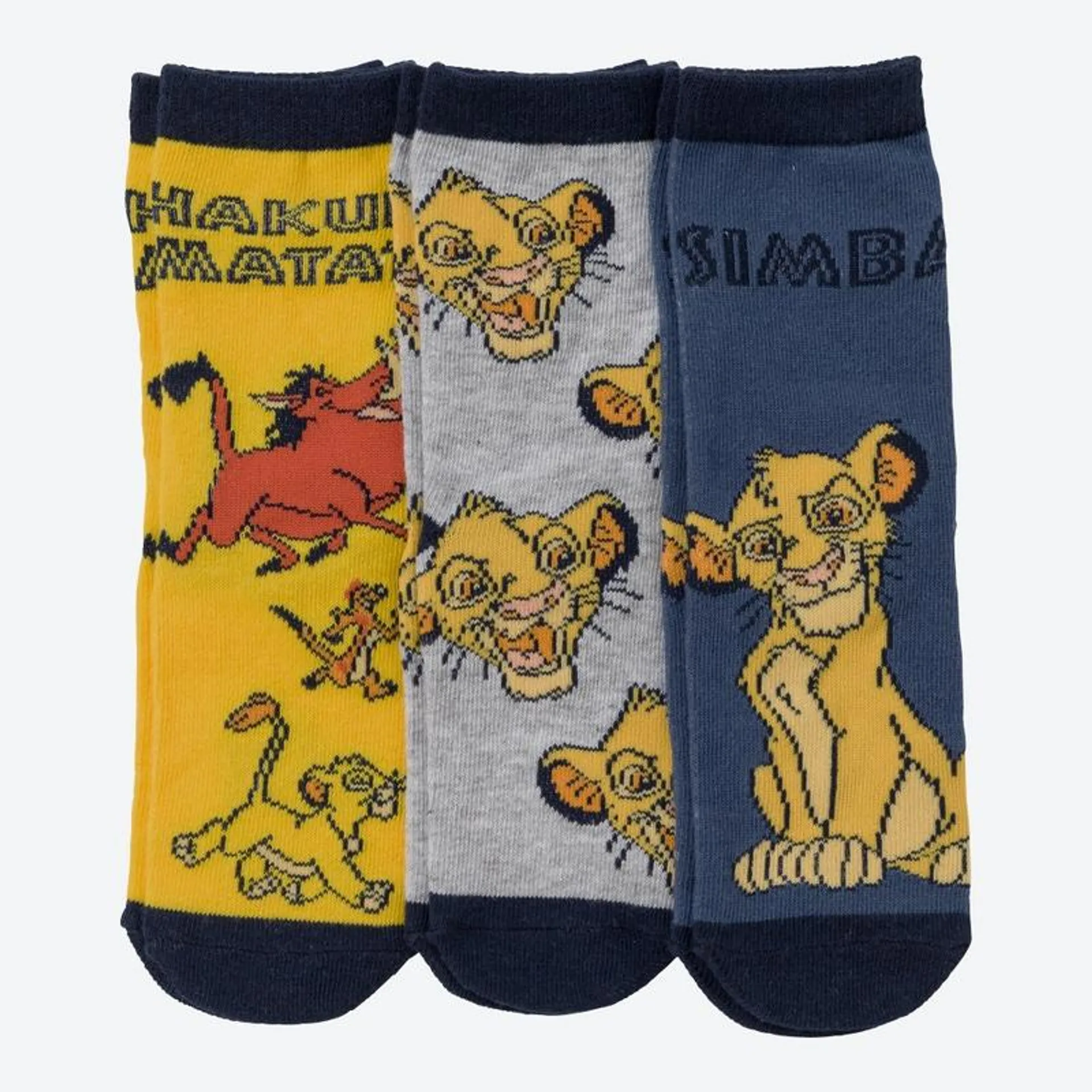 Kinder-Socken mit verschiedenen Motiven, 3er-Pack