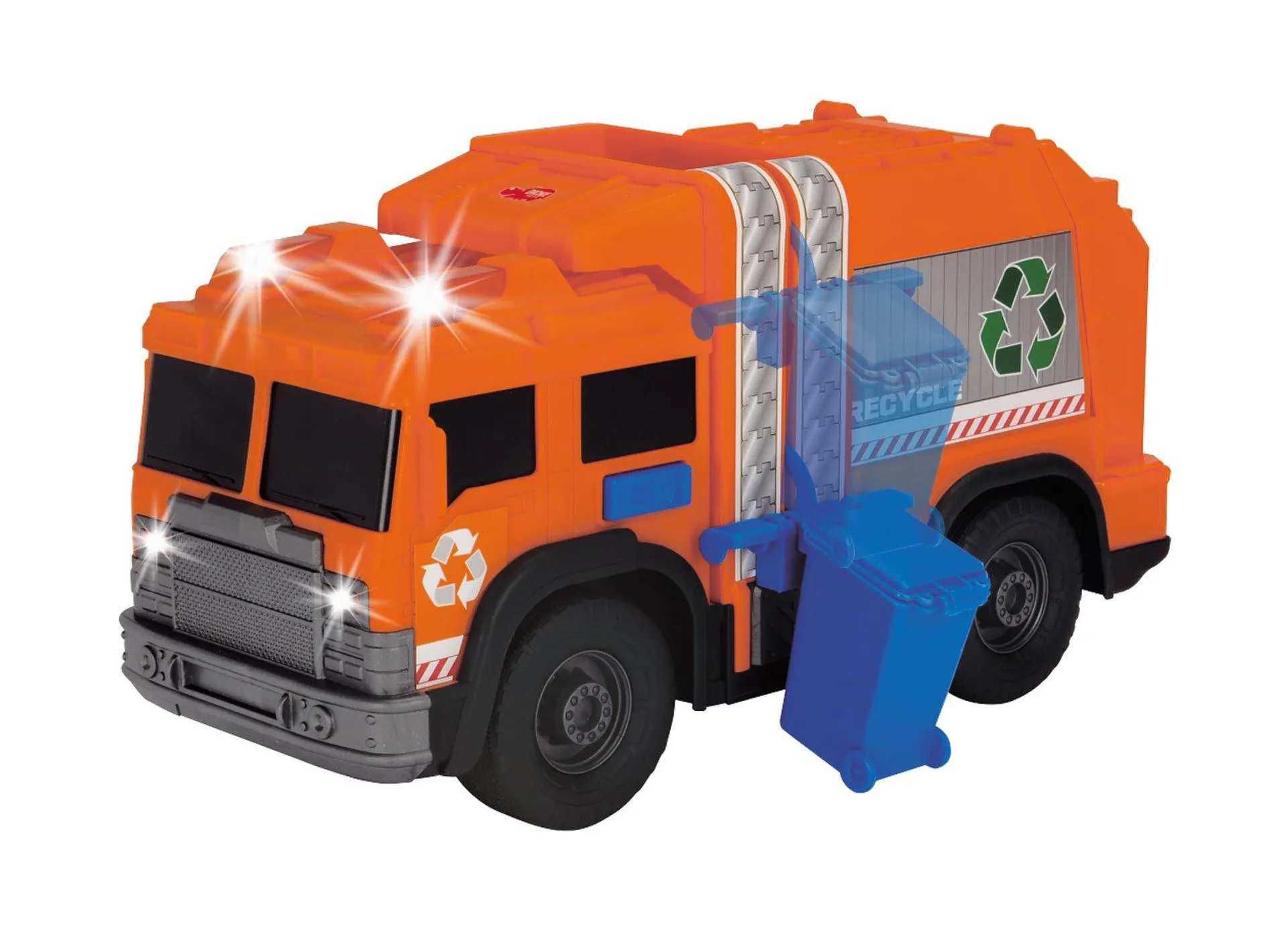 Dickie Toys Müllwagen mit Freilauf, Licht und Ton 30cm