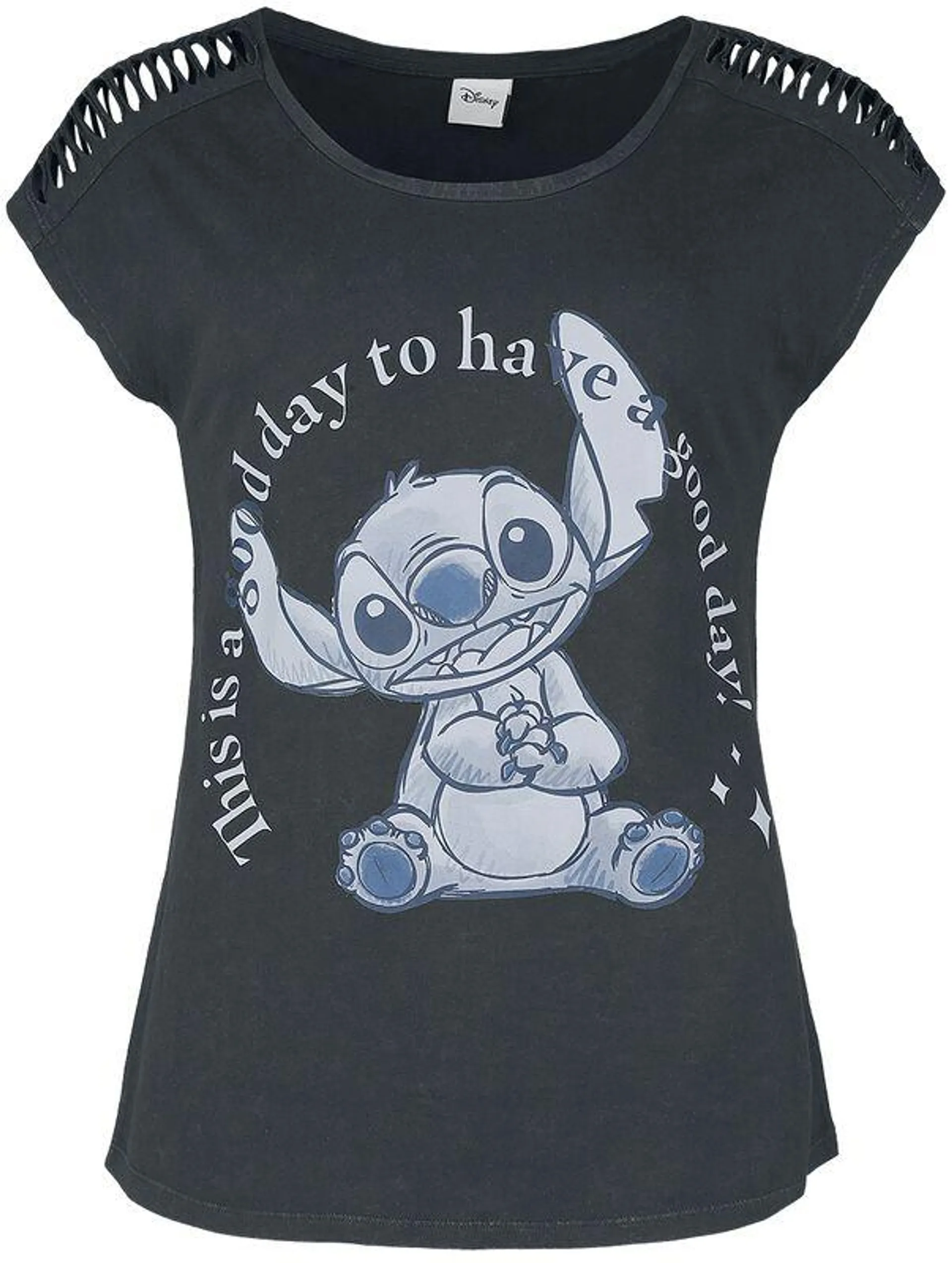 "This Is A Good Day" T-Shirt schwarz von Lilo & Stitch