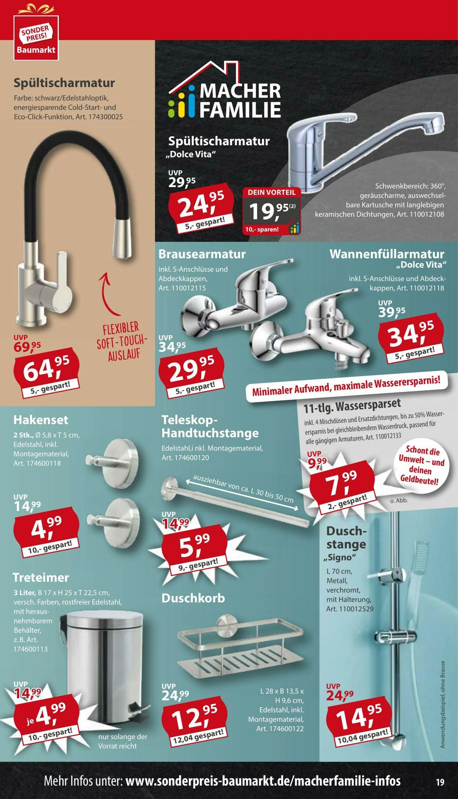 Sonderpreis Baumarkt Aktueller Prospekt von 17. Mai bis 31. Mai 2025 - Prospekt seite 19