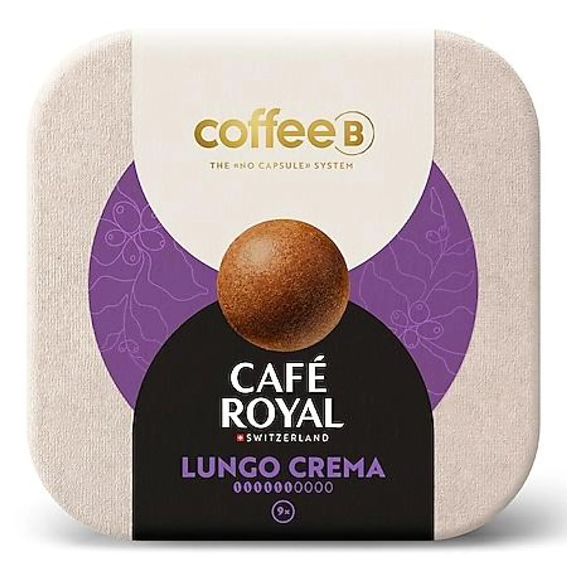 CoffeeB by Café Royal Lungo Crema 9 Coffee Balls 55g