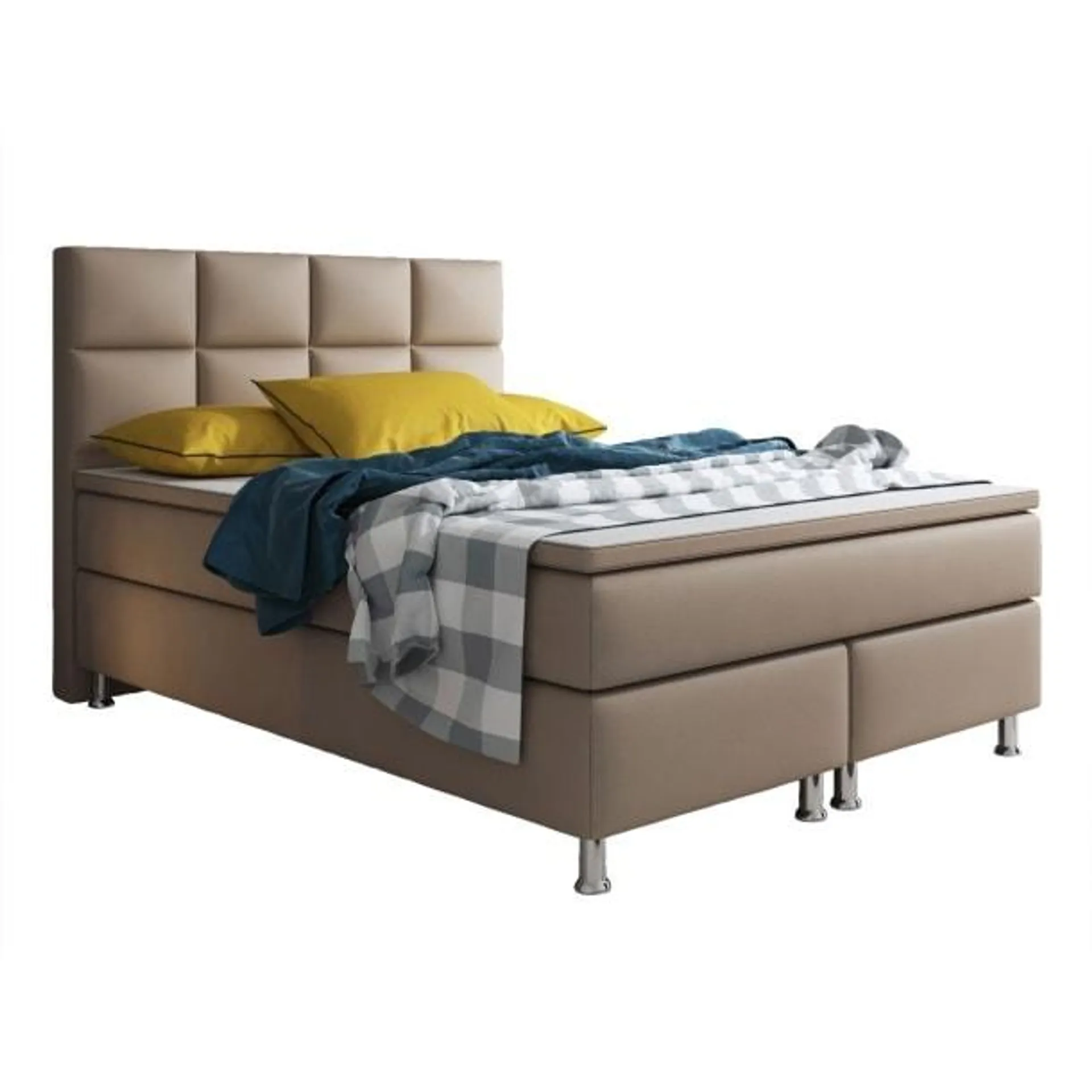 Boxspringbett Miami 140 x 200 cm beige