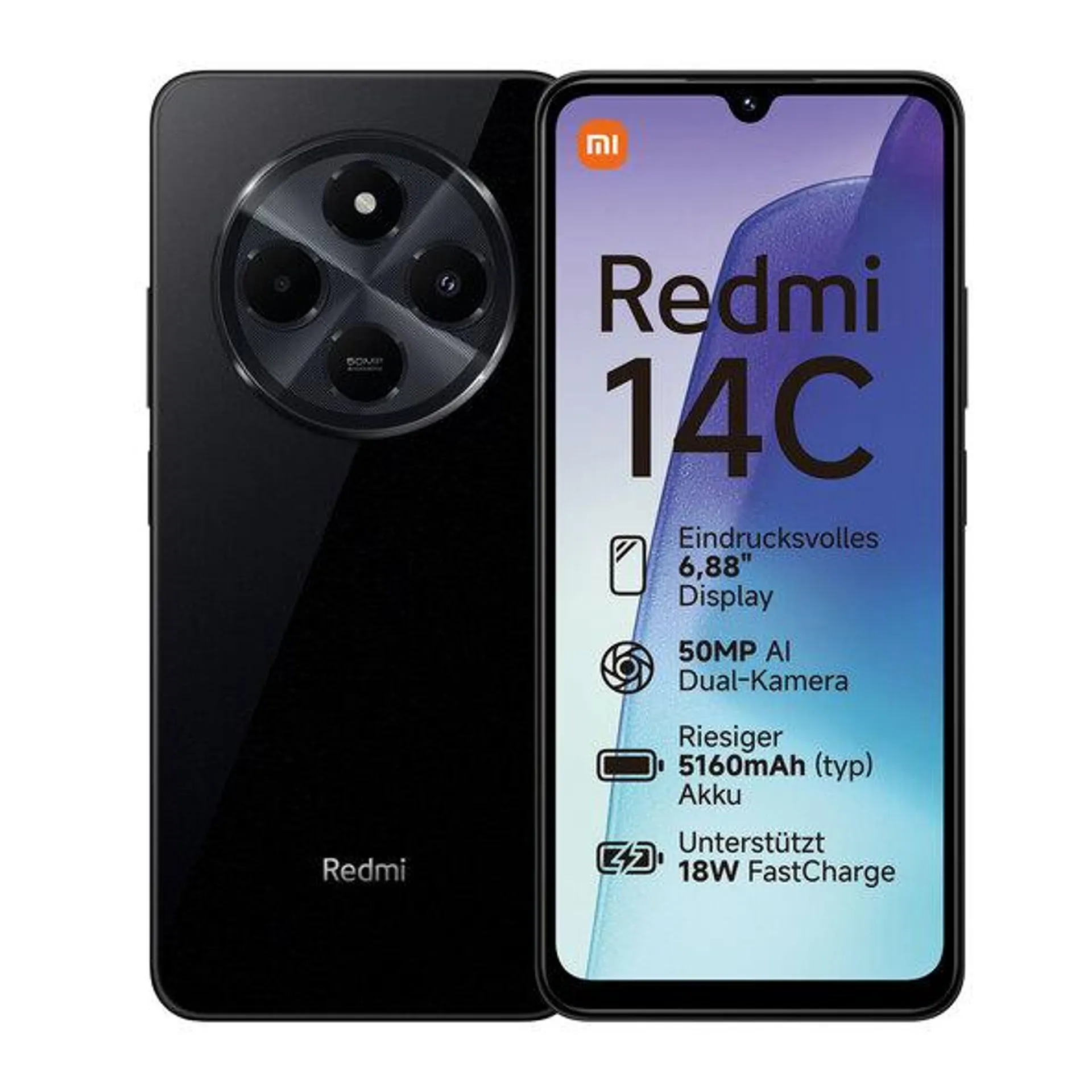 Smartphone Redmi 14c 256GB inkl. Redmi Buds 6 Play