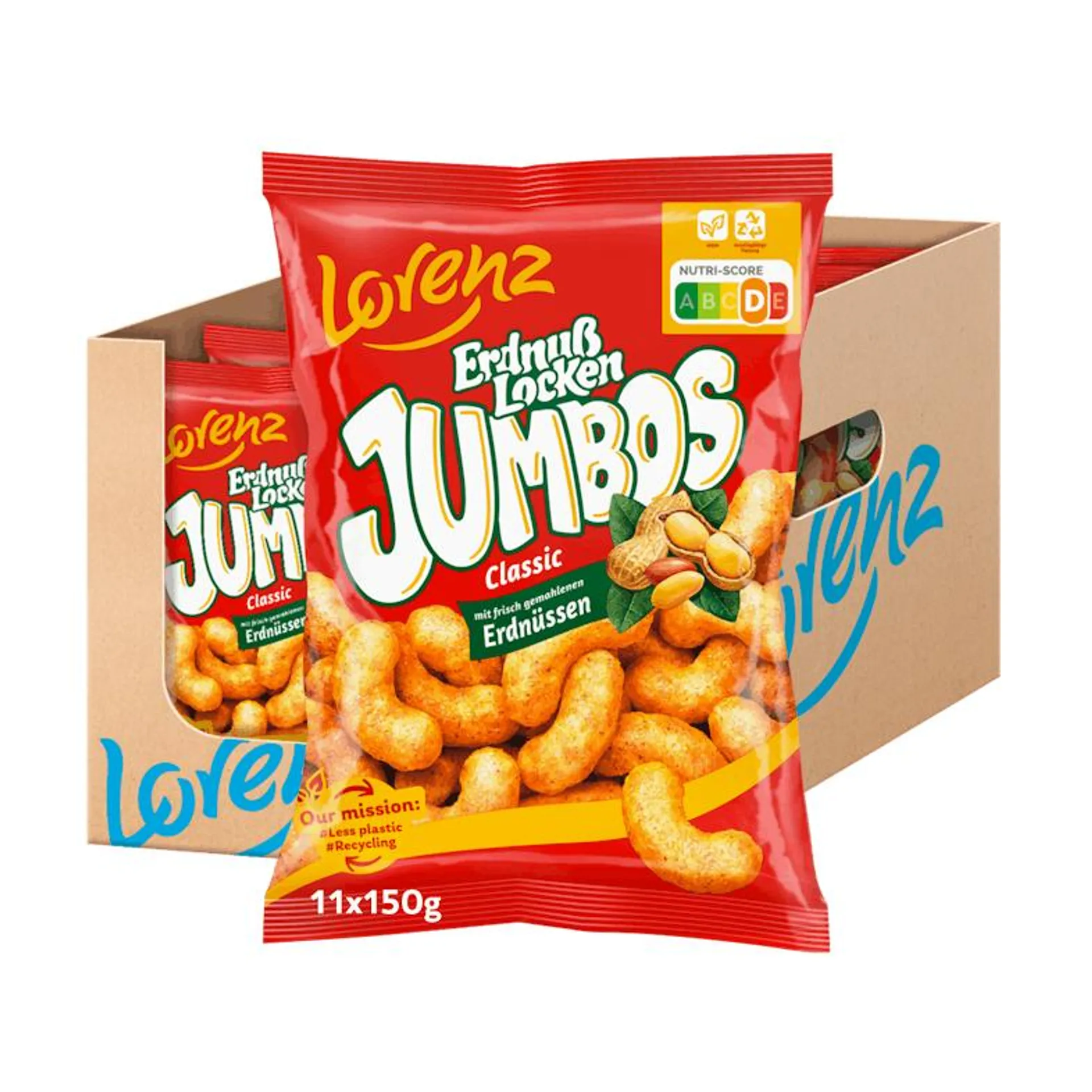 Lorenz ErdnußLocken Jumbos 11 x 150g (1650g)