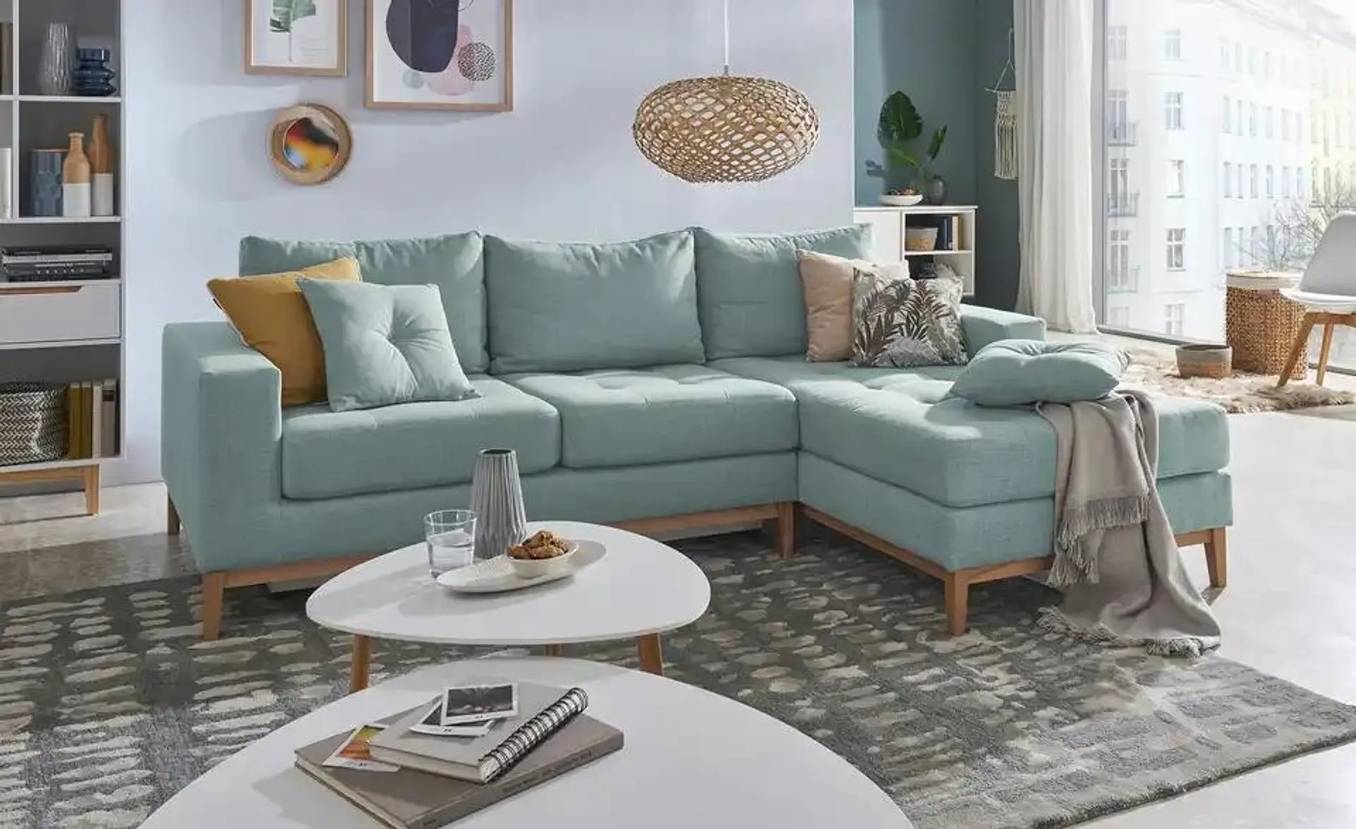 smart Ecksofa im Skandi-Look Vivien