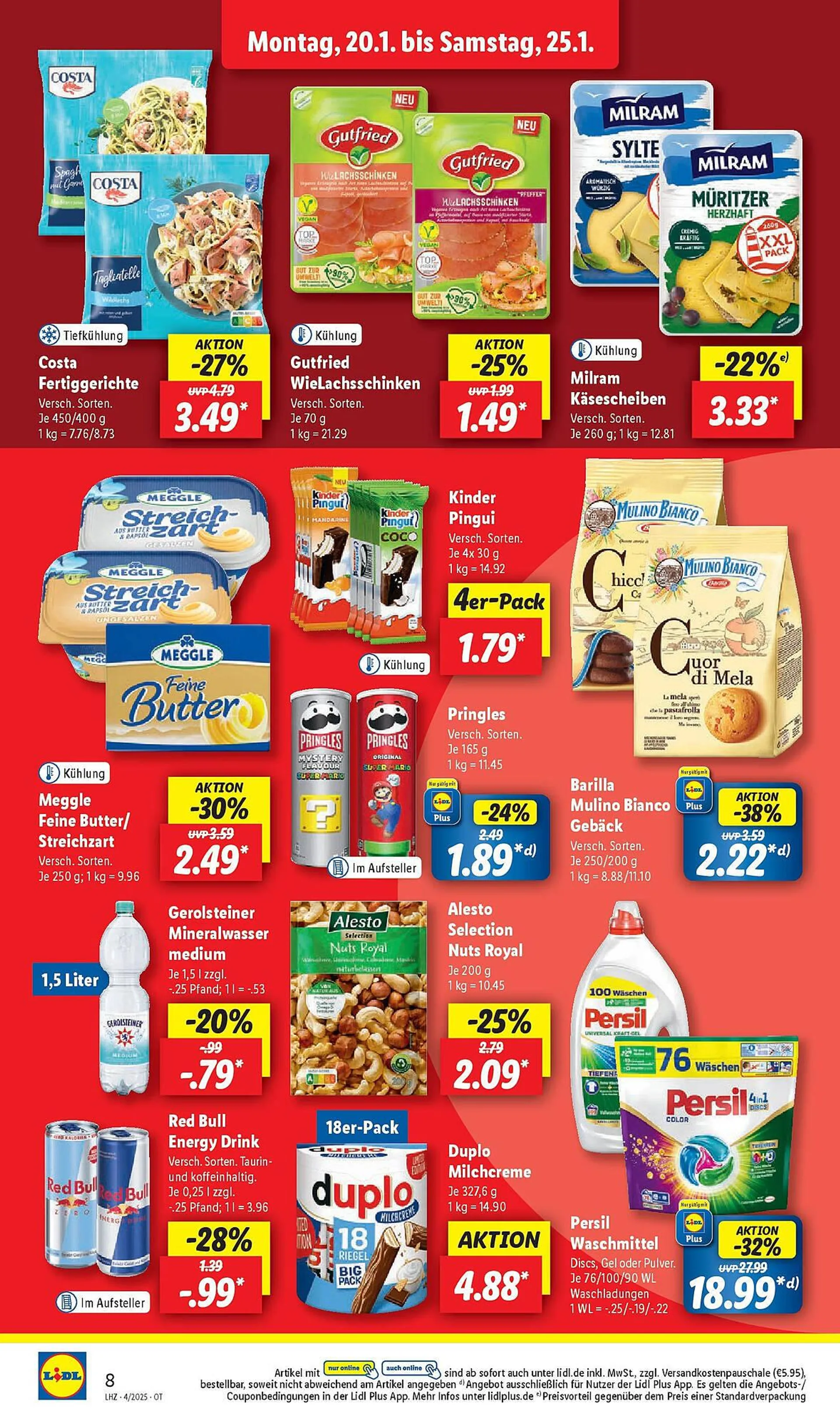 Lidl Prospekt von 20. Januar bis 25. Januar 2025 - Prospekt seite 9