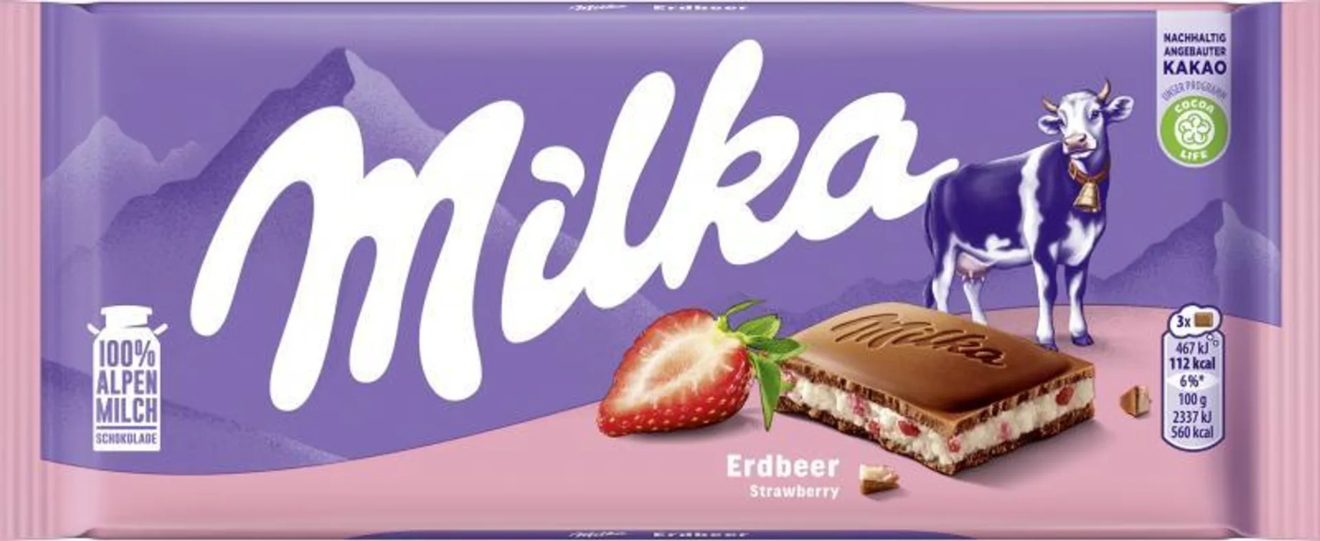 Milka Tafel Erdbeer 100 g