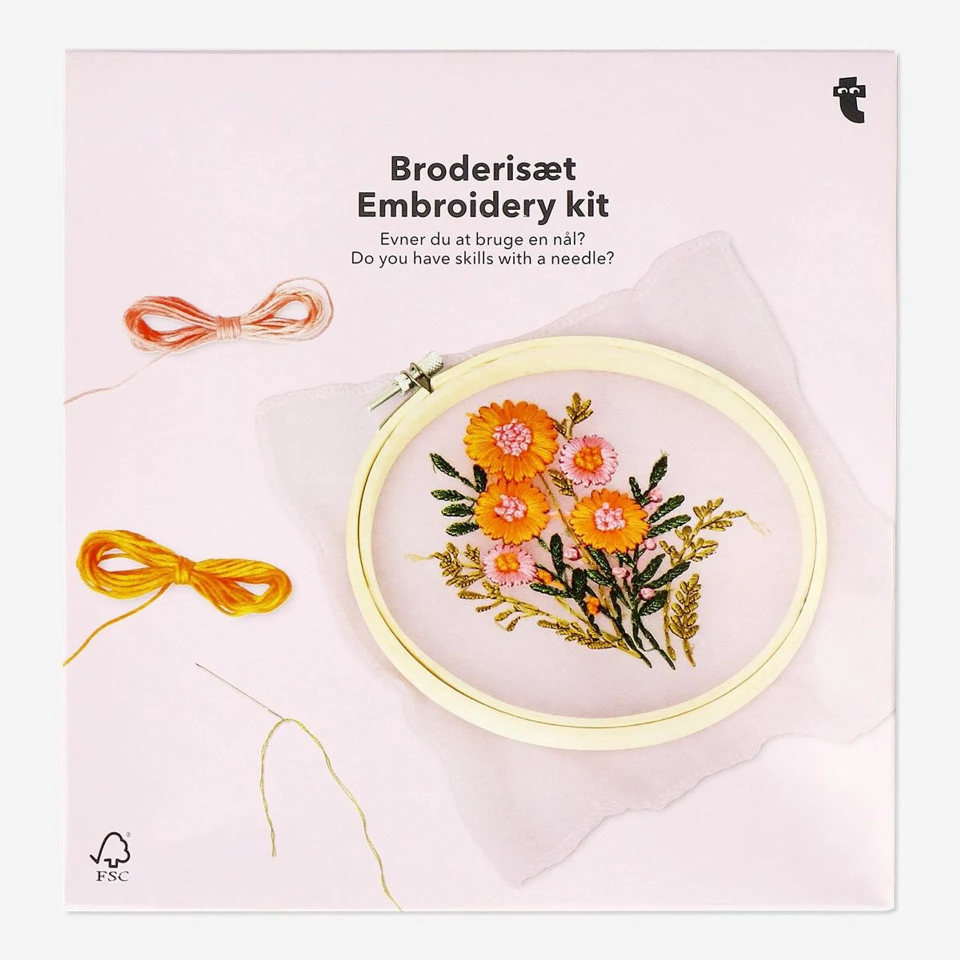 DIY embroidery flowers kit