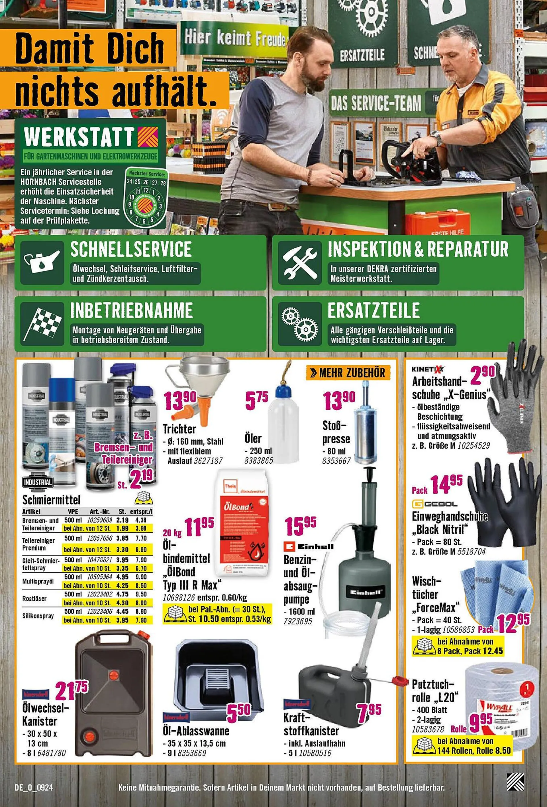 Hornbach Prospekt von 27. August bis 24. September 2024 - Prospekt seite 16