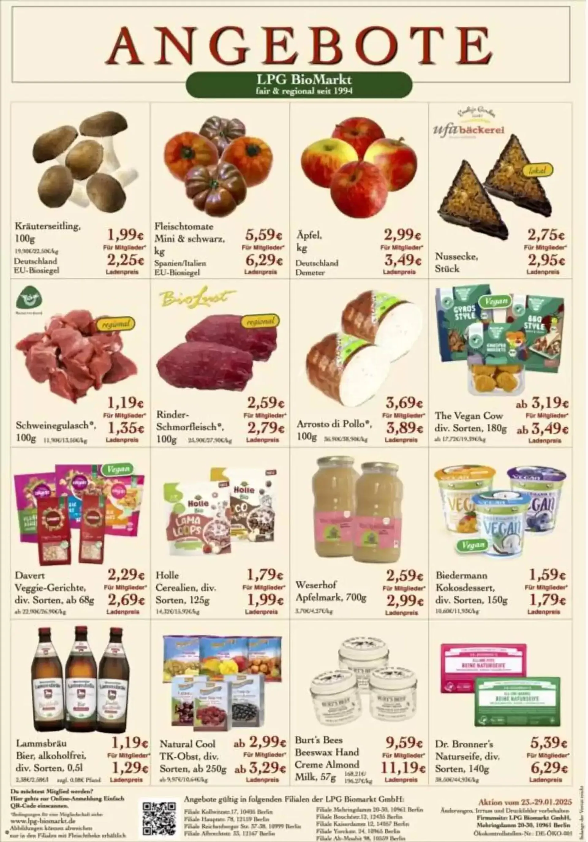 LPG Biomarkt Prospekt von 23. Januar bis 6. Februar 2025 - Prospekt seite 2