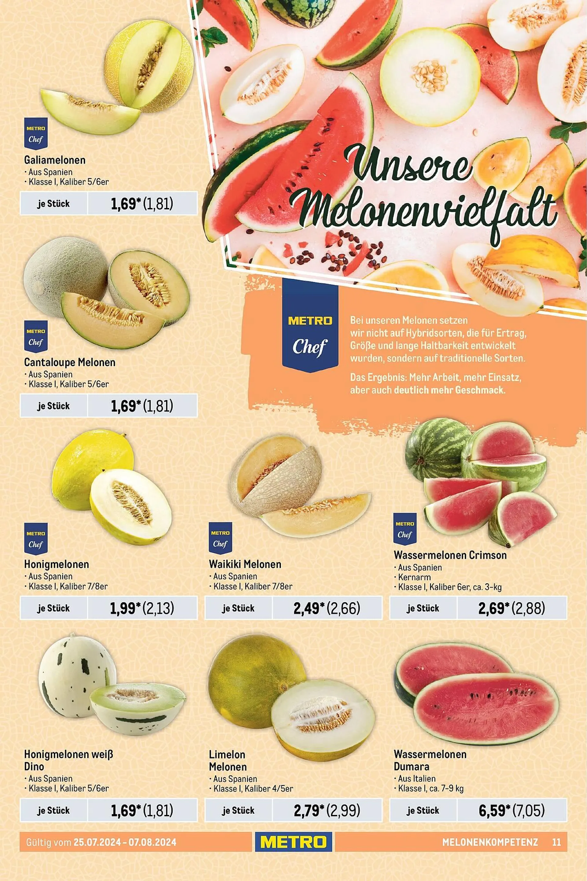 METRO Prospekt - Food & Nonfood von 25. Juli bis 7. August 2024 - Prospekt seite 11