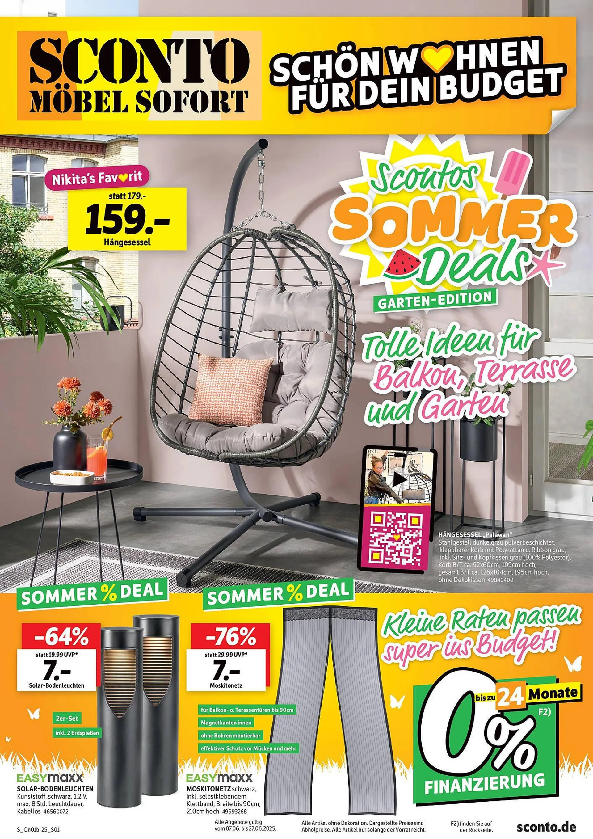 SCONTO Prospekt von 6. Juni bis 27. Juni 2025 - Prospekt seite 1