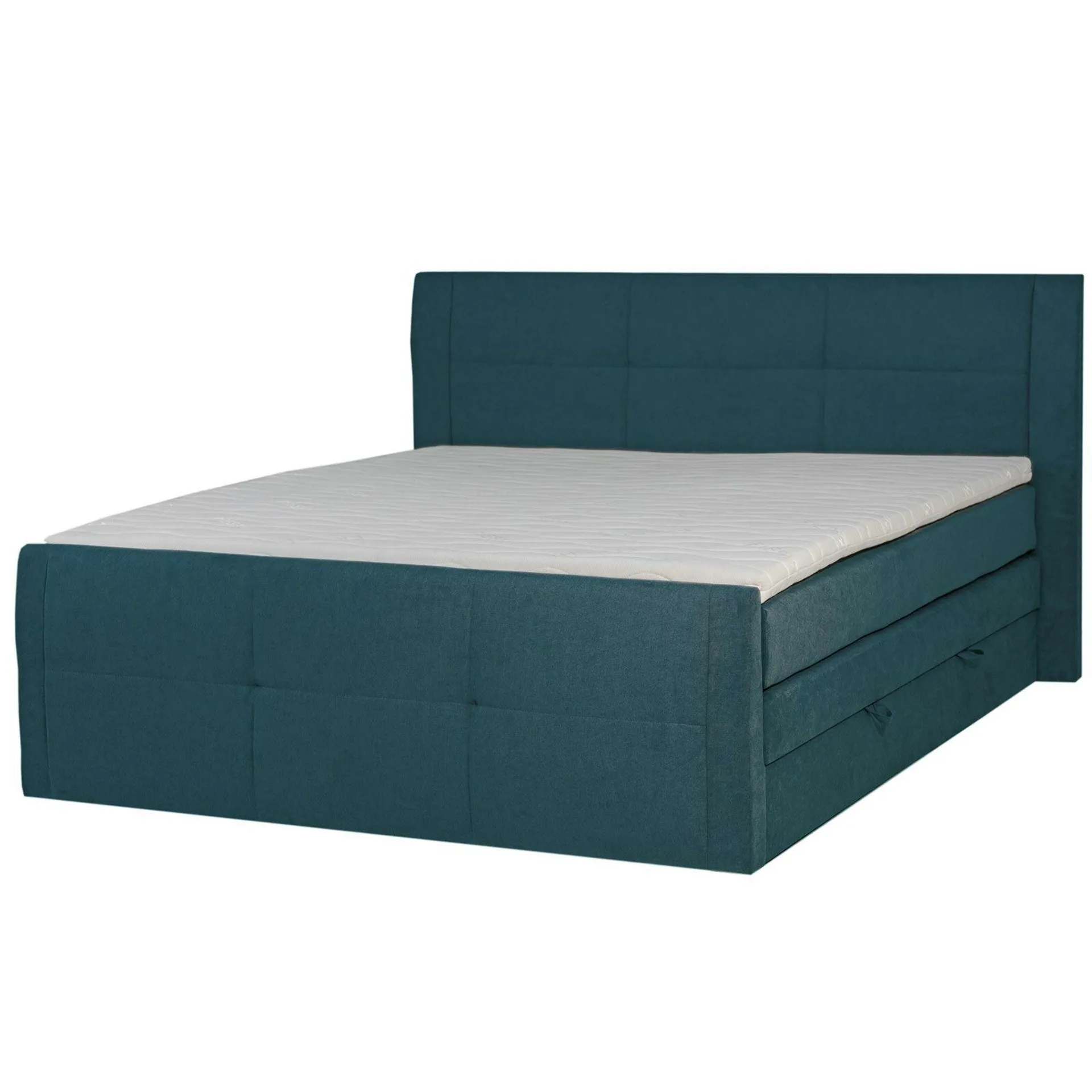 Boxspringbett - mint - mit Bettkasten - H3 - 180x200 cm