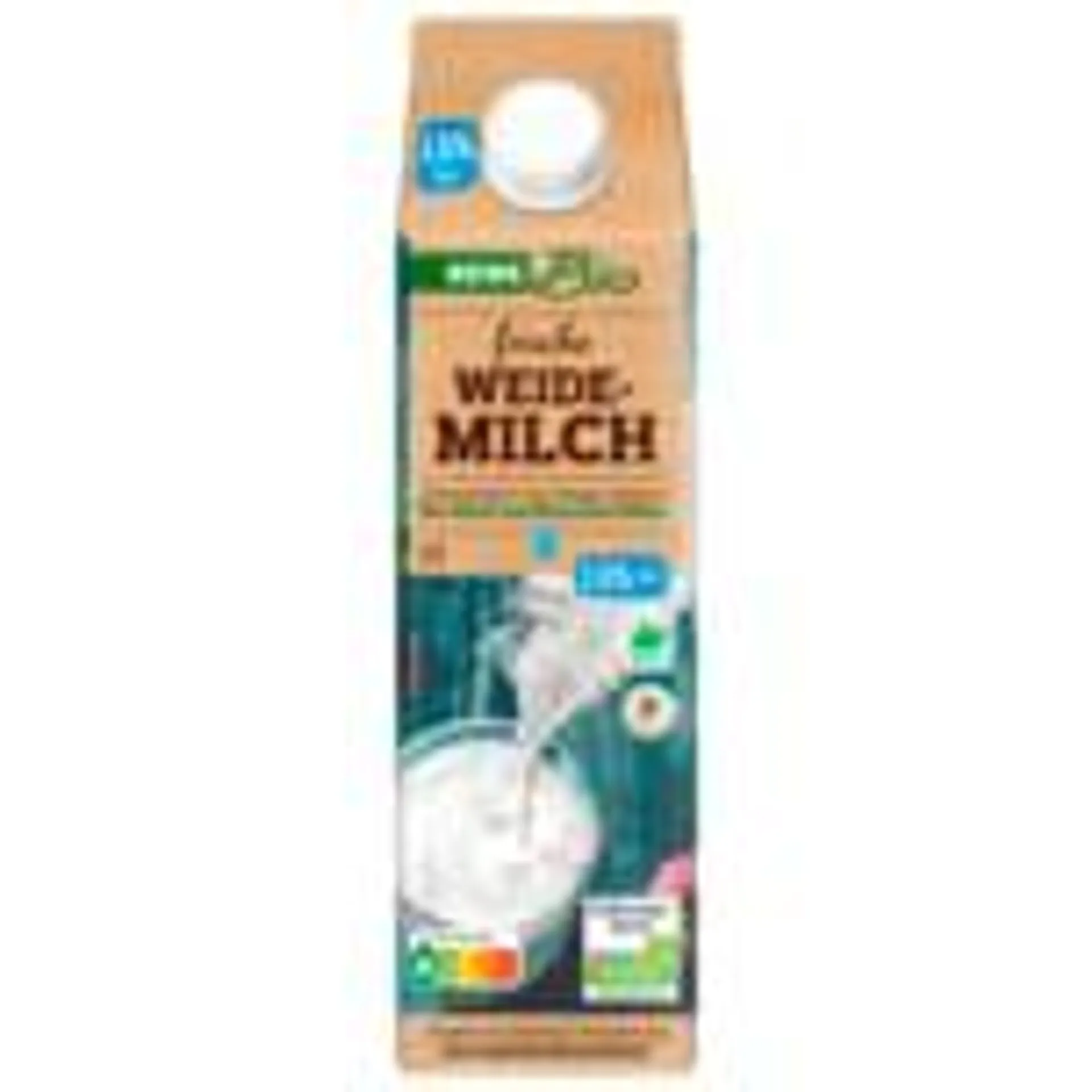 REWE Bio Frische Weidemilch 1,5% 1l