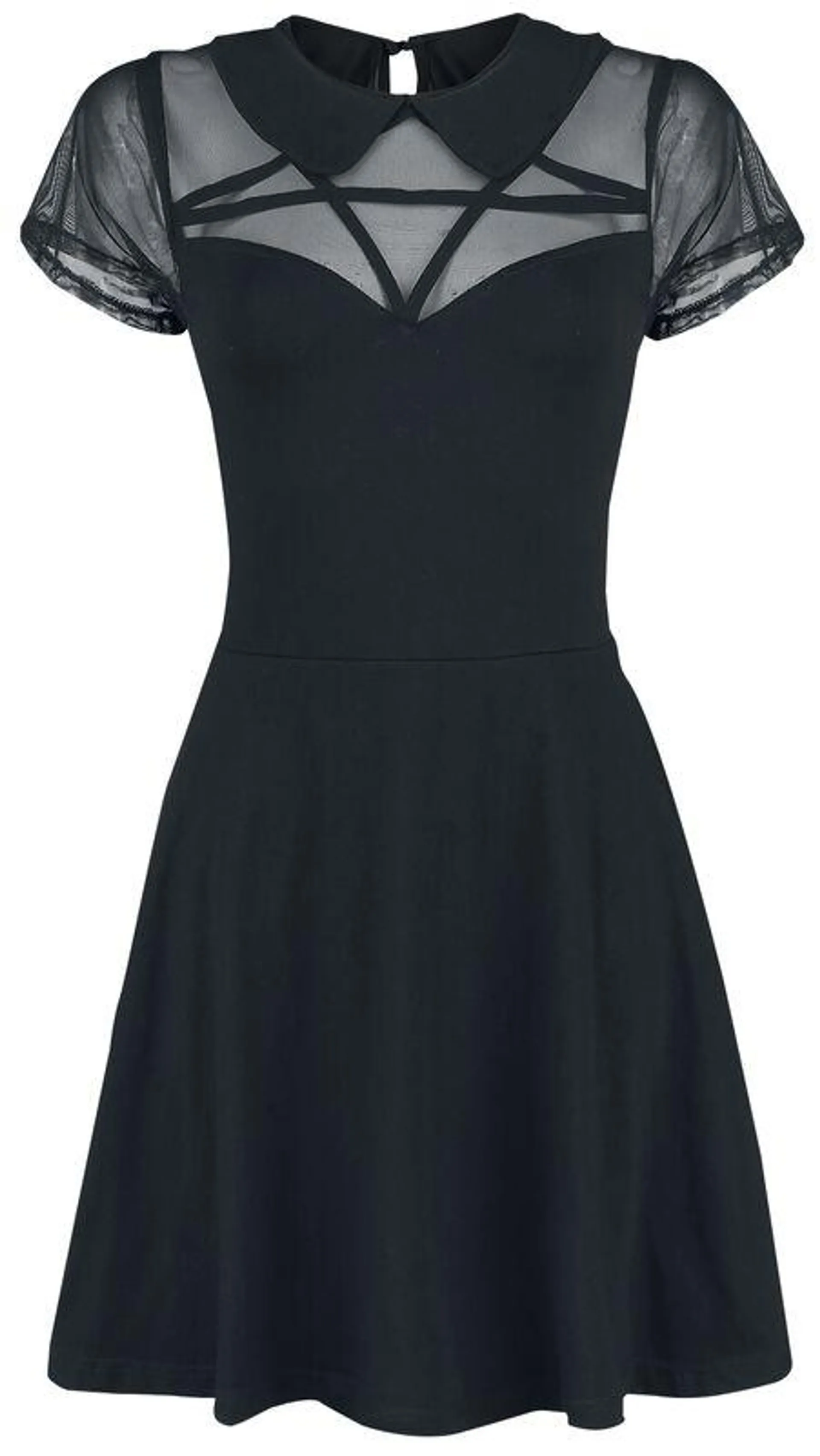 "Hexxed Dress" Kurzes Kleid schwarz von Heartless