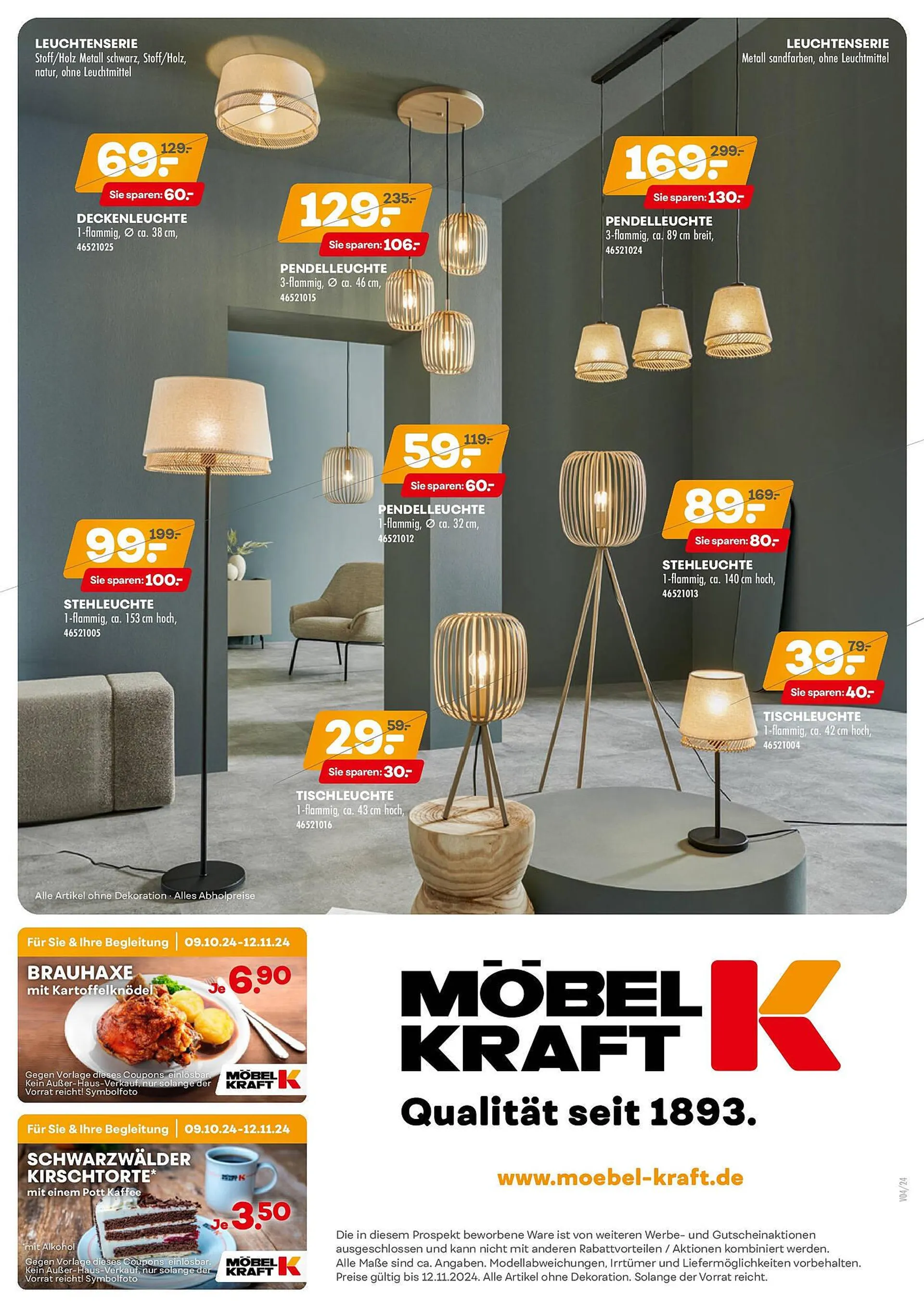 Möbel Kraft Prospekt von 8. Oktober bis 12. November 2024 - Prospekt seite 20