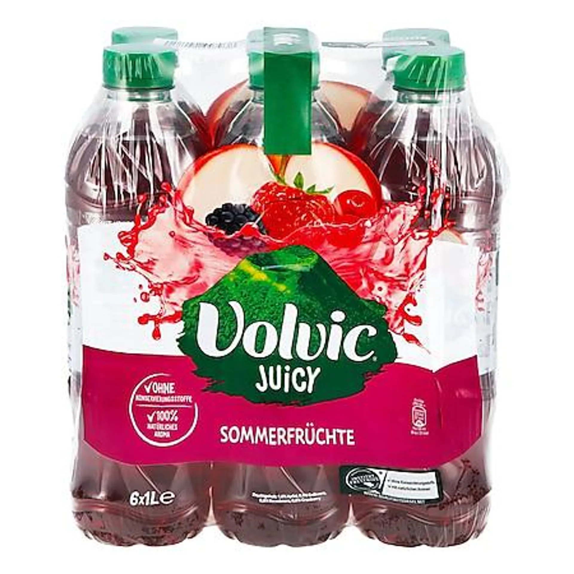 Volvic Juicy Sommerfrüchte 1 Liter, 6er Pack