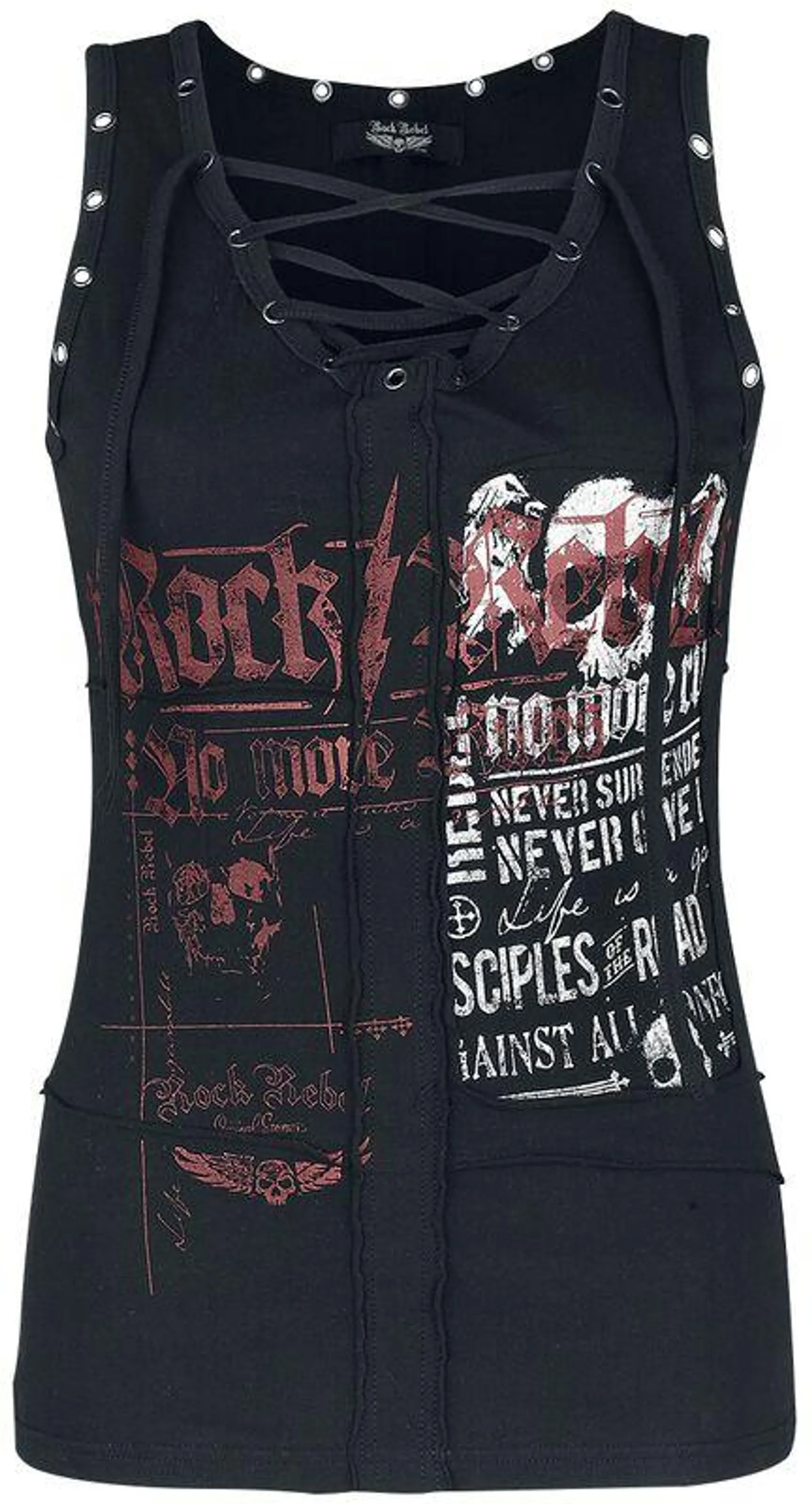 Top schwarz von Rock Rebel by EMP