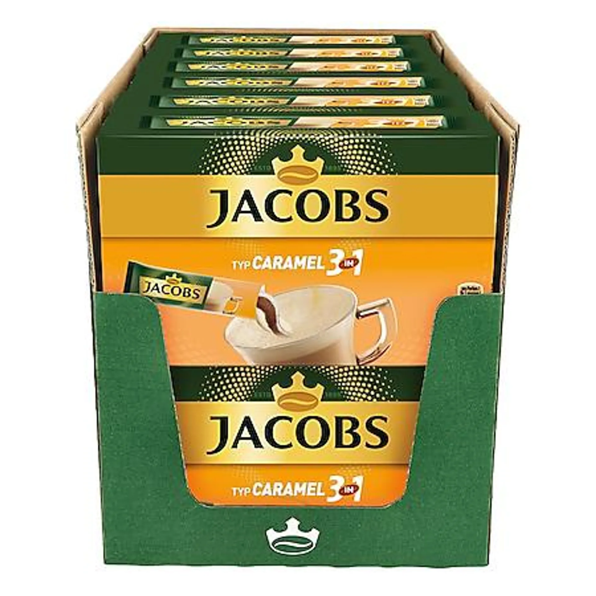 Jacobs Kaffeesticks Caramel 3in1 169 g, 12er Pack