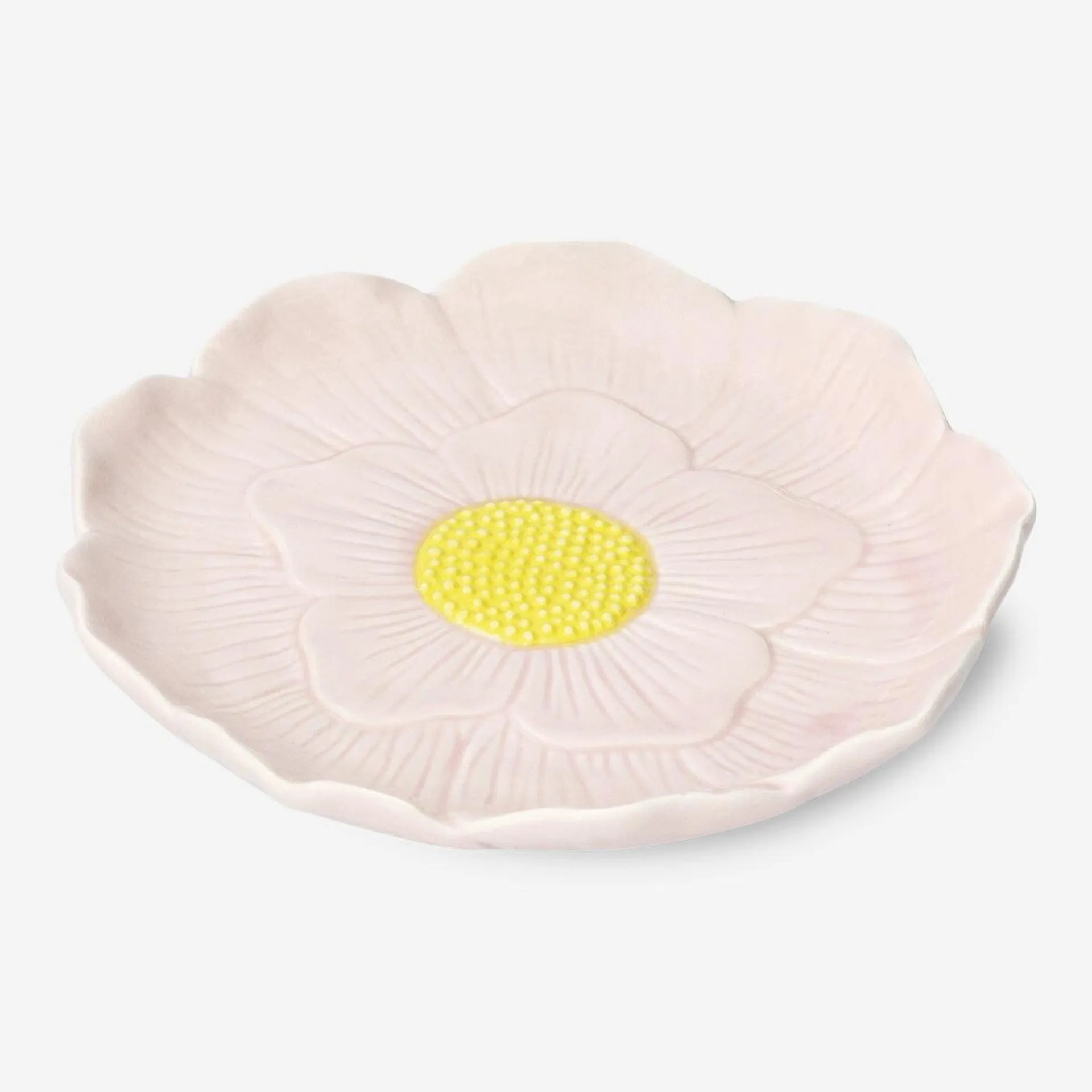 Pink flower plate